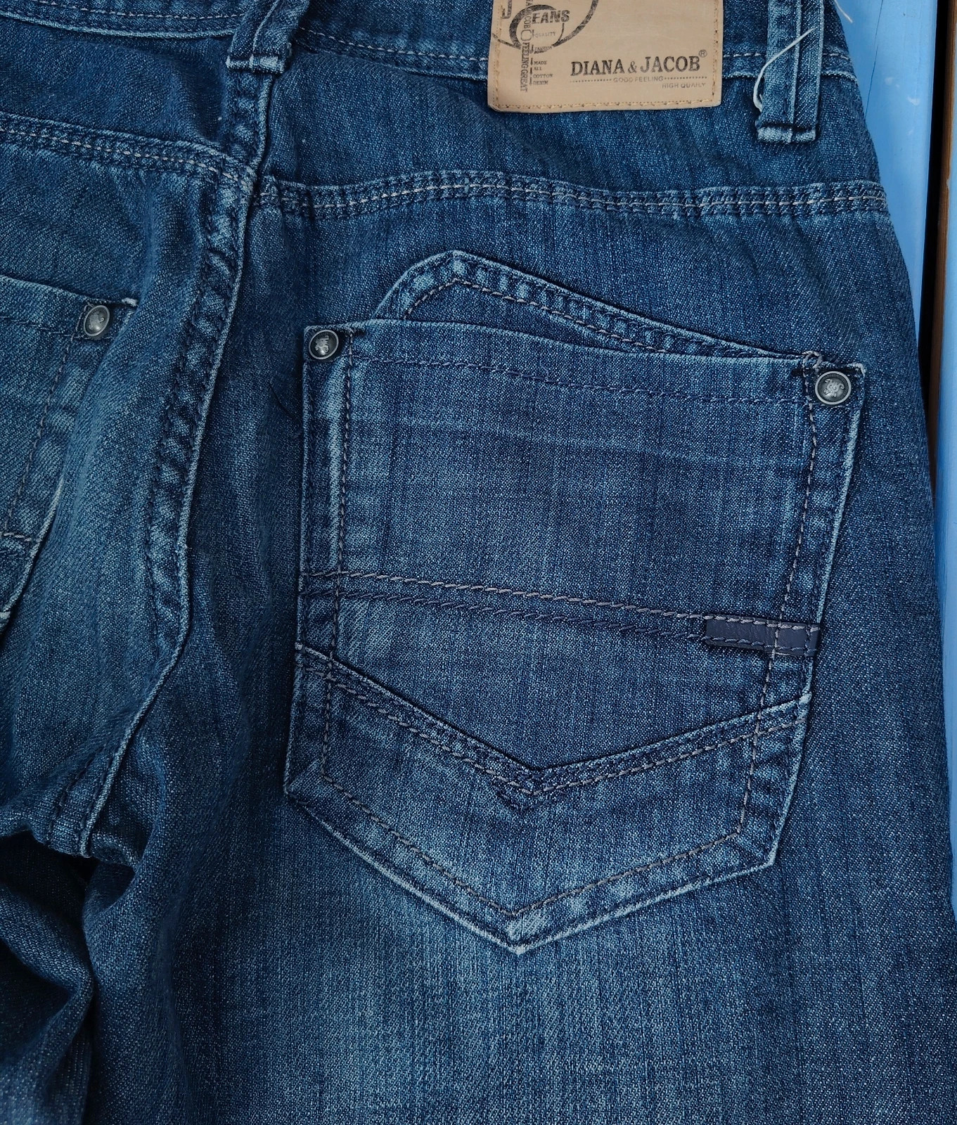 A saisir Jean Droit Bleu Foncé - Diana & Jacob t38 – diana et jacob – taille M / 38 / 10 4