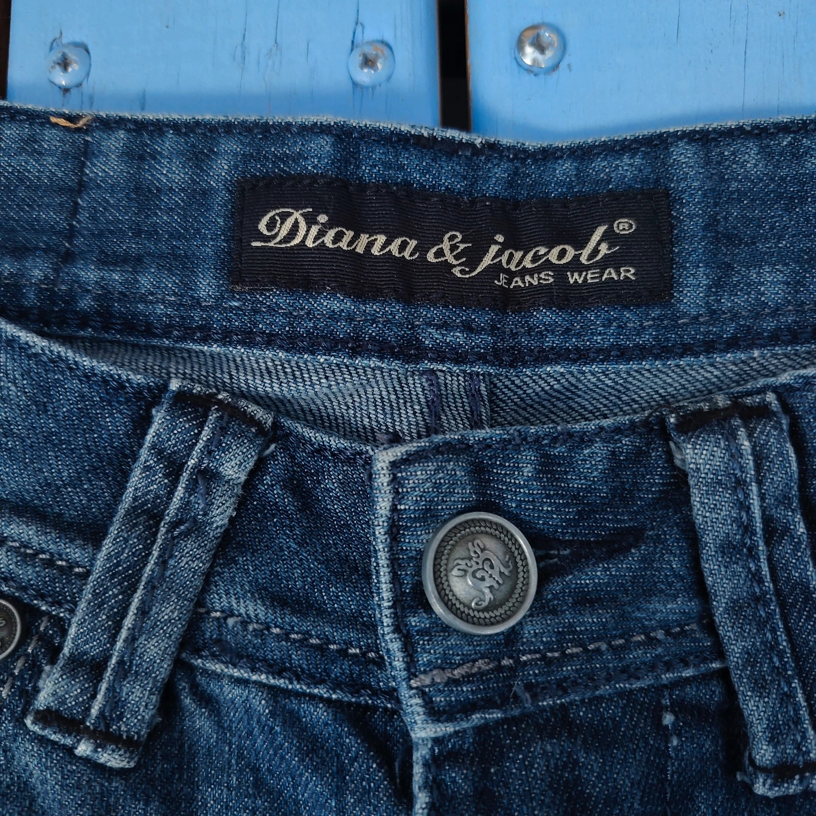 A saisir Jean Droit Bleu Foncé - Diana & Jacob t38 – diana et jacob – taille M / 38 / 10 5