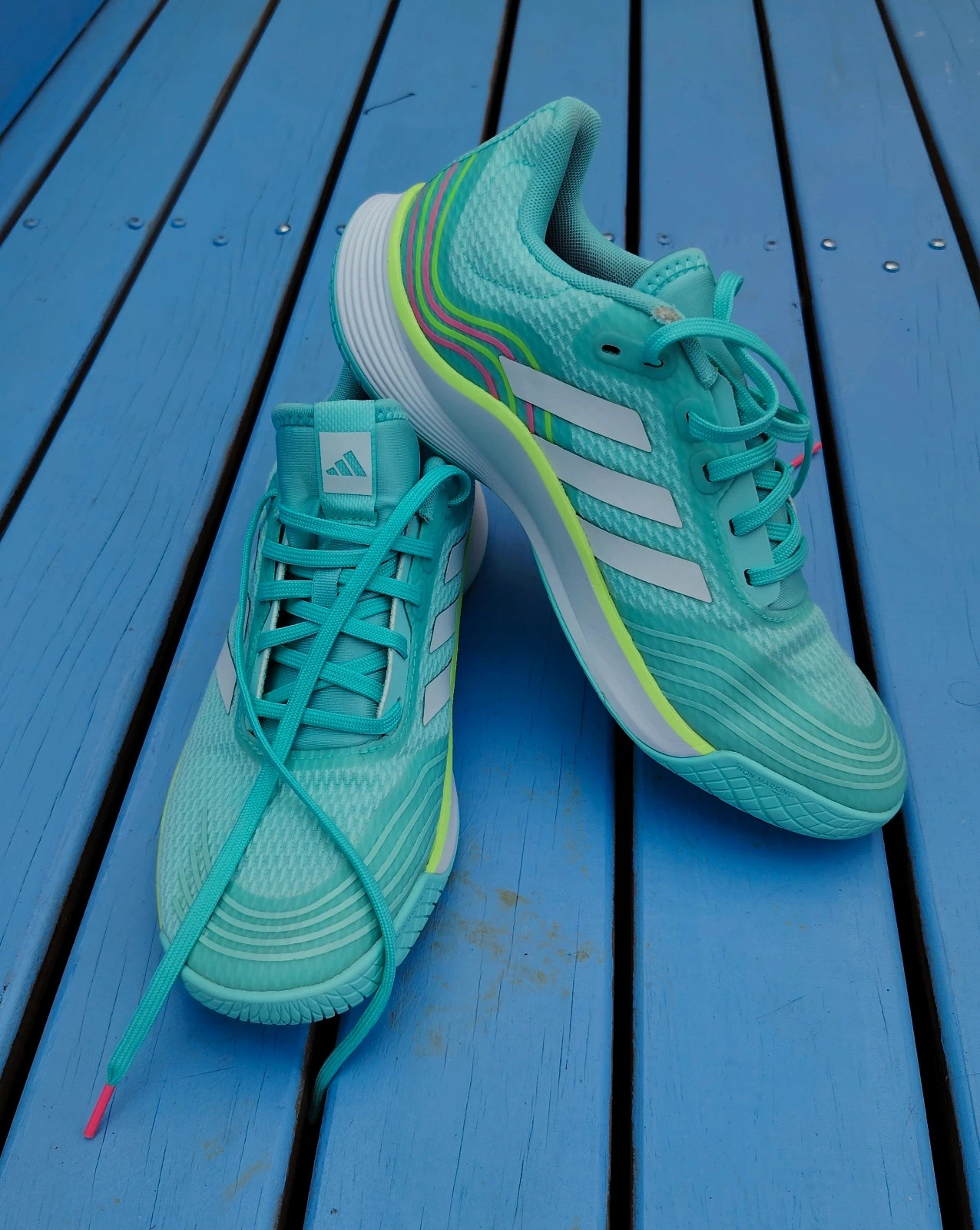 Baskets Adidas Bounce menthe / turquoise - Taille 40 – adidas – taille 40 2