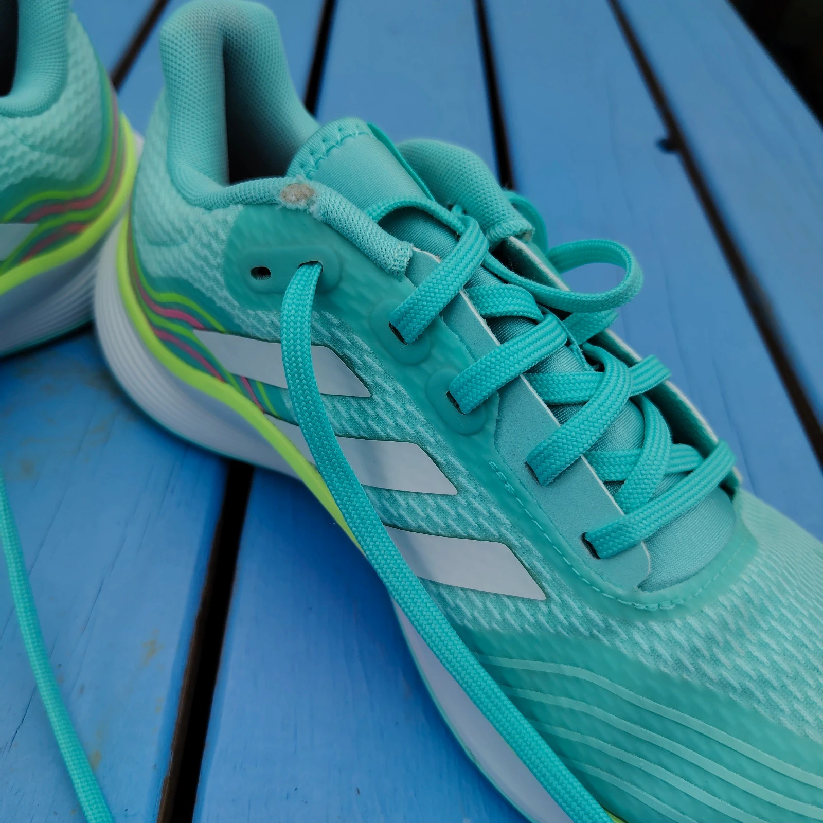Baskets Adidas Bounce menthe / turquoise - Taille 40 – adidas – taille 40 4