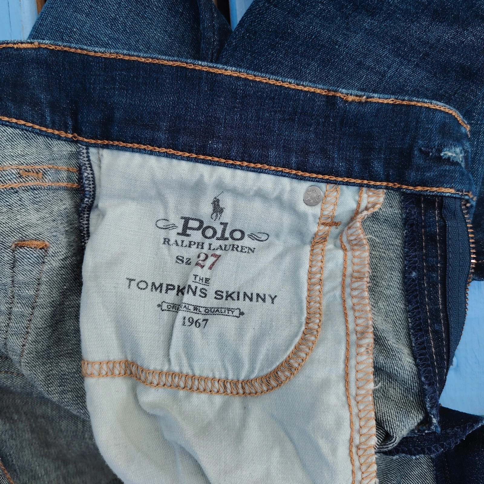 A saisir Jean skinny "The Tompkins Skinny" Polo Ralph Lauren brut / délavé taille 27 – Ralph Lauren – taille M / 38 / 10 2