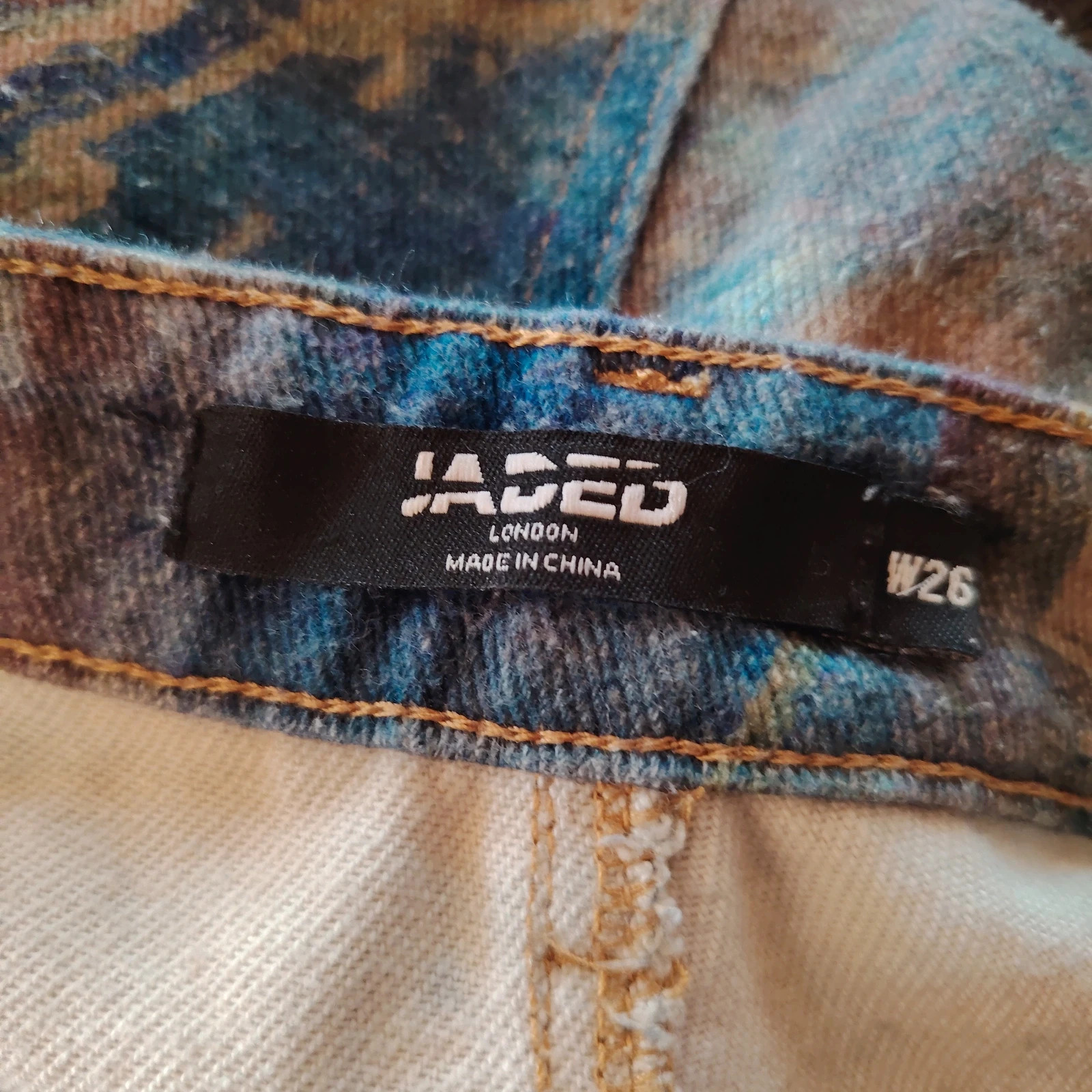RARE Jean boyfriend imprimé marbled / tie and dye Jaded London W26 – Jaded London – taille M / 38 / 10 5