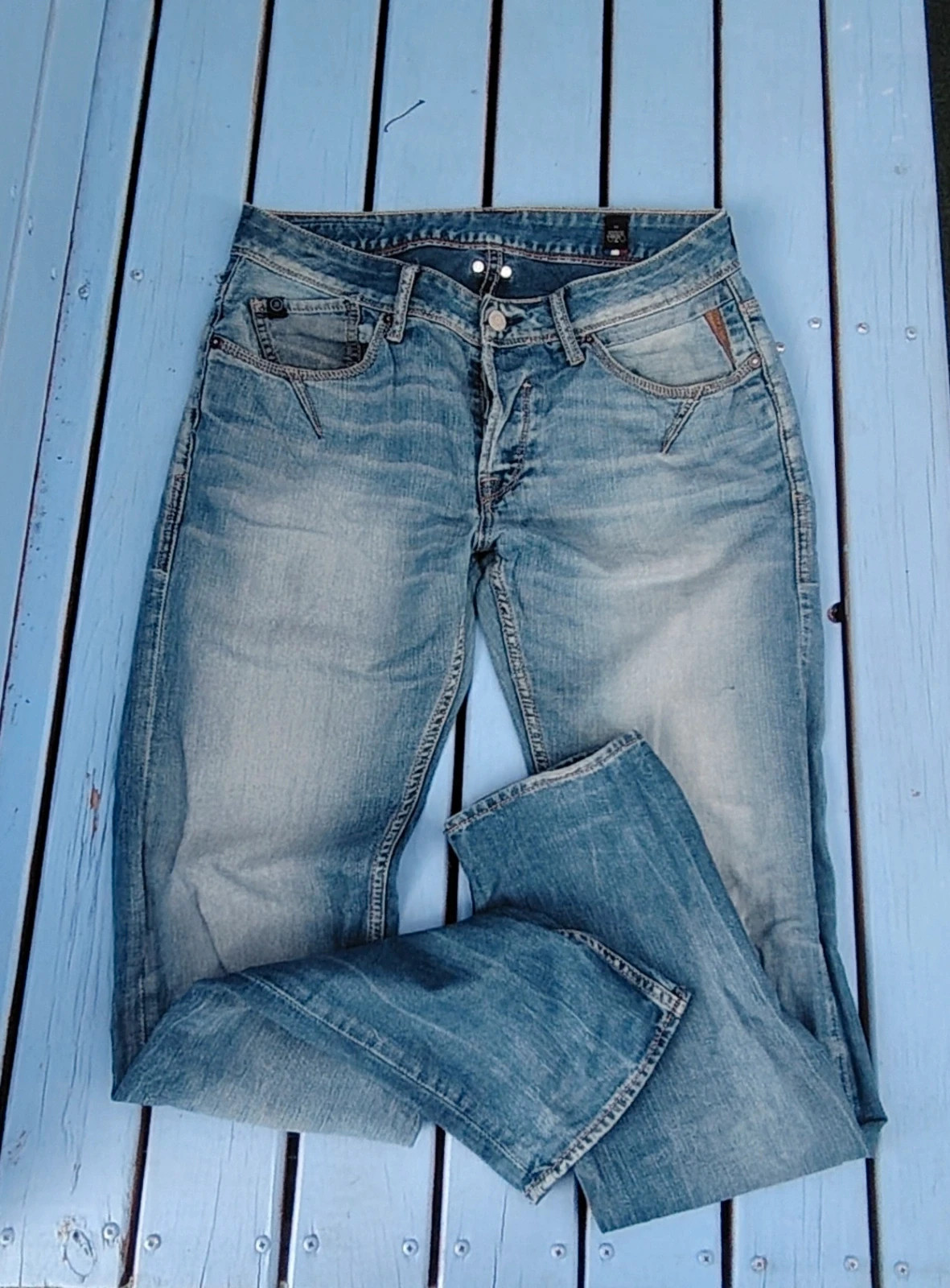 Jean slim / droit "Aiken" Japan Rags (Le Temps des Cerises) - femme ou homme- Taille 38 – taille M / 38 / 10 3