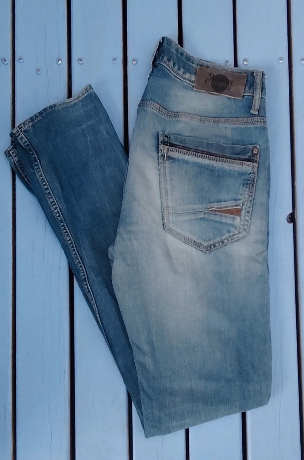 Jean slim / droit "Aiken" Japan Rags (Le Temps des Cerises) - femme ou homme- Taille 38 – taille M / 38 / 10