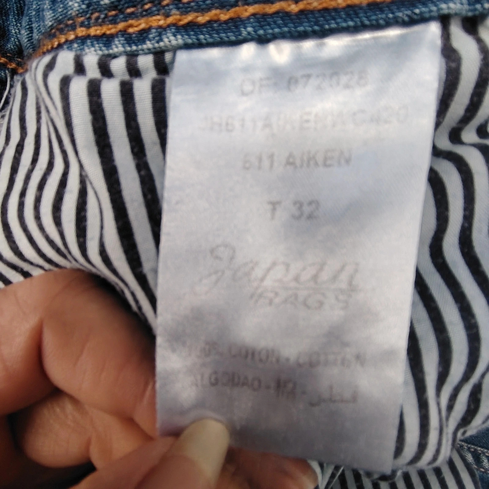 Jean slim / droit "Aiken" Japan Rags (Le Temps des Cerises) - femme ou homme- Taille 38 – taille M / 38 / 10 4