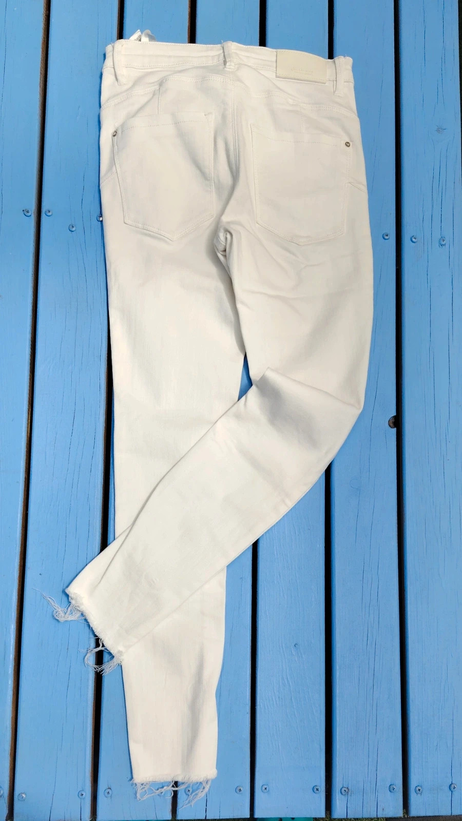 Jean slim blanc Stradivarius "Body Shape" Taille 36 – Stradivarius – taille S / 36 / 8 2
