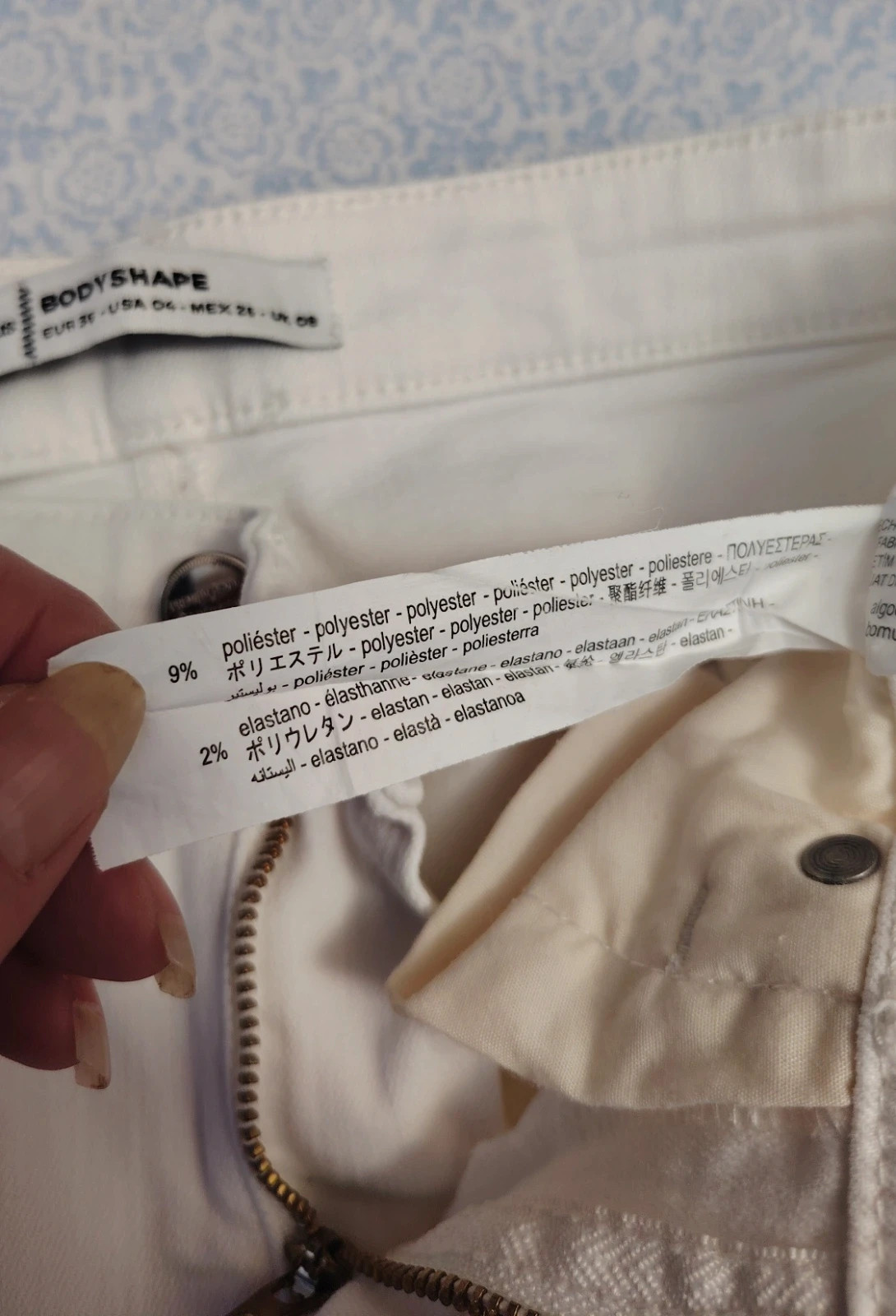 Jean slim blanc Stradivarius "Body Shape" Taille 36 – Stradivarius – taille S / 36 / 8 5