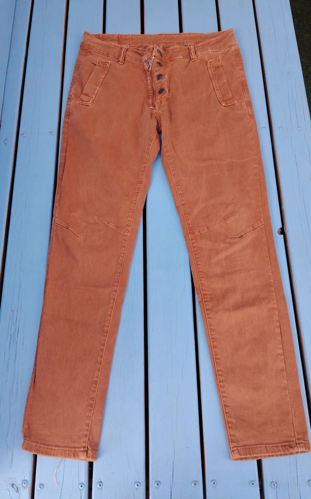 Y2k vintage Pantalon slim Melly & Co camel / terre cuite - Excellent état – Melly & Co – taille M / 38 / 10 2