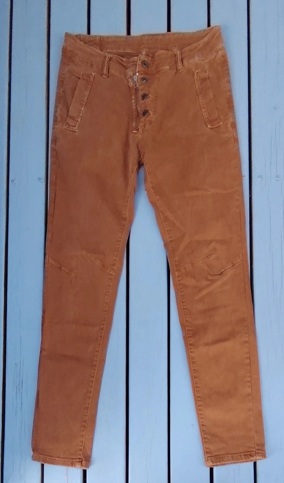 Y2k vintage Pantalon slim Melly & Co camel / terre cuite - Excellent état – Melly & Co – taille M / 38 / 10 4
