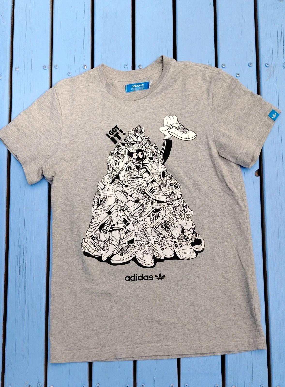 T-shirt graphique Adidas Originals Gris i got it – Taille S – adidas – taille S 2