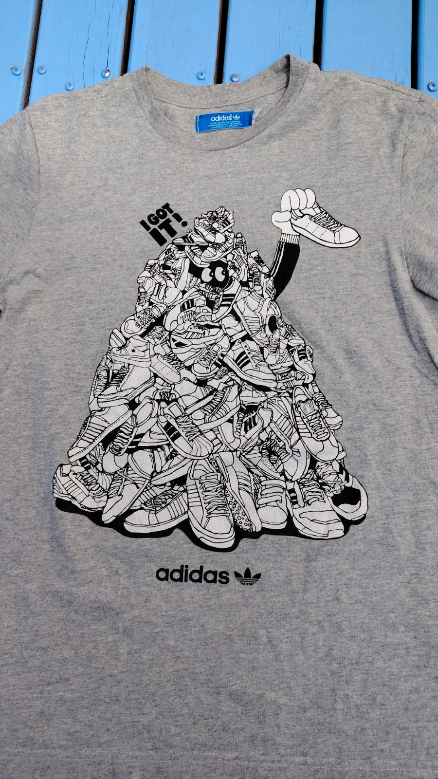 T-shirt graphique Adidas Originals Gris i got it – Taille S – adidas – taille S 5