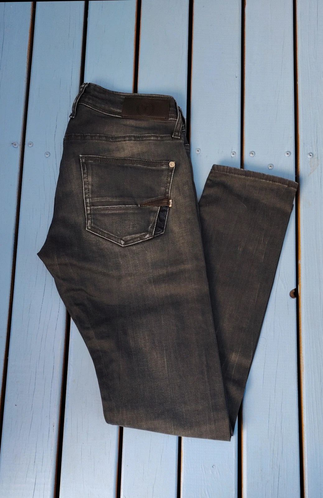 Jean Slim/Ajusté Le Temps des Cerises "Perry" Gris Foncé - T28 (36/38)