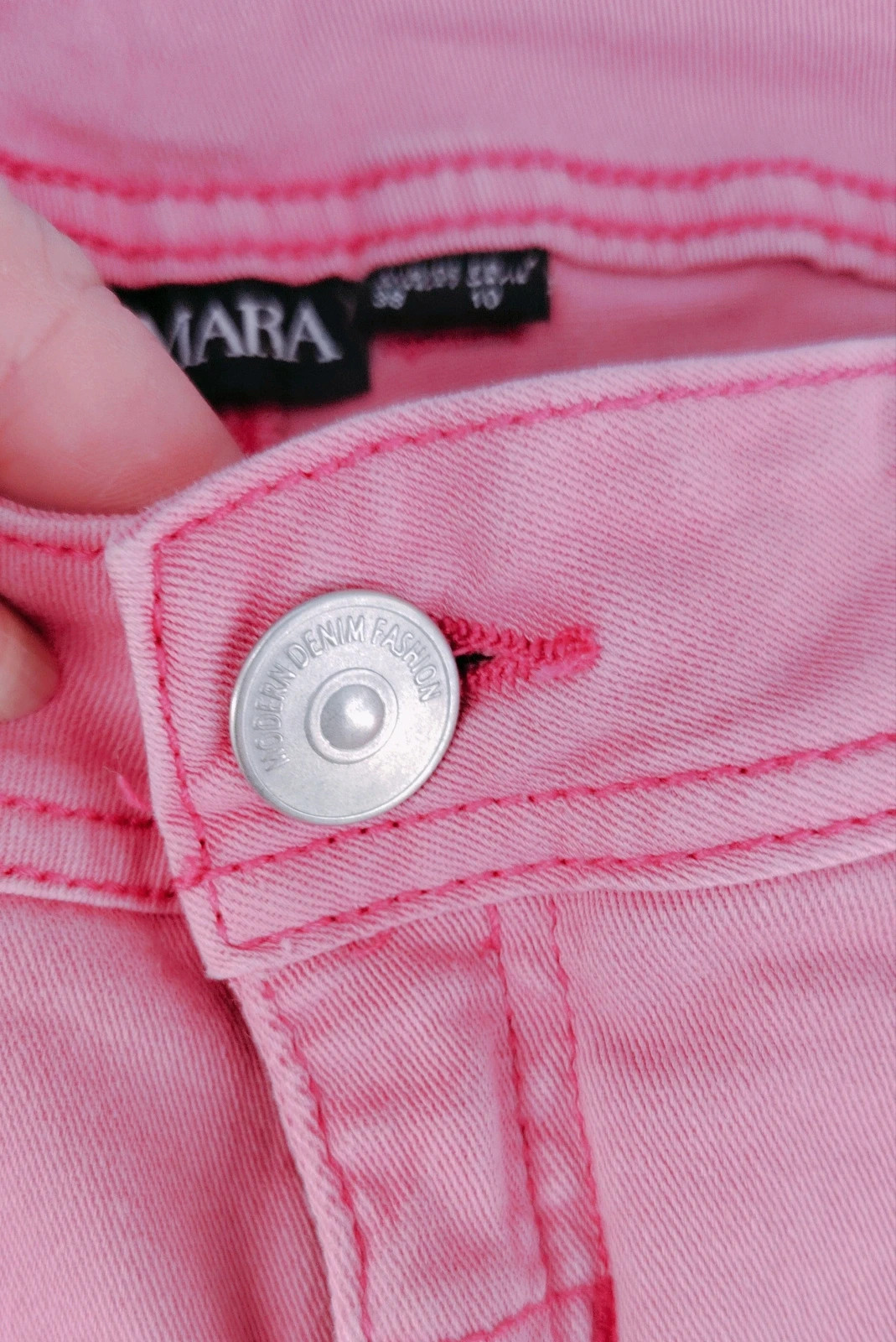Short en jean rose corail délavé – Esmara (Taille 38) – Esmara – taille M / 38 / 10 5