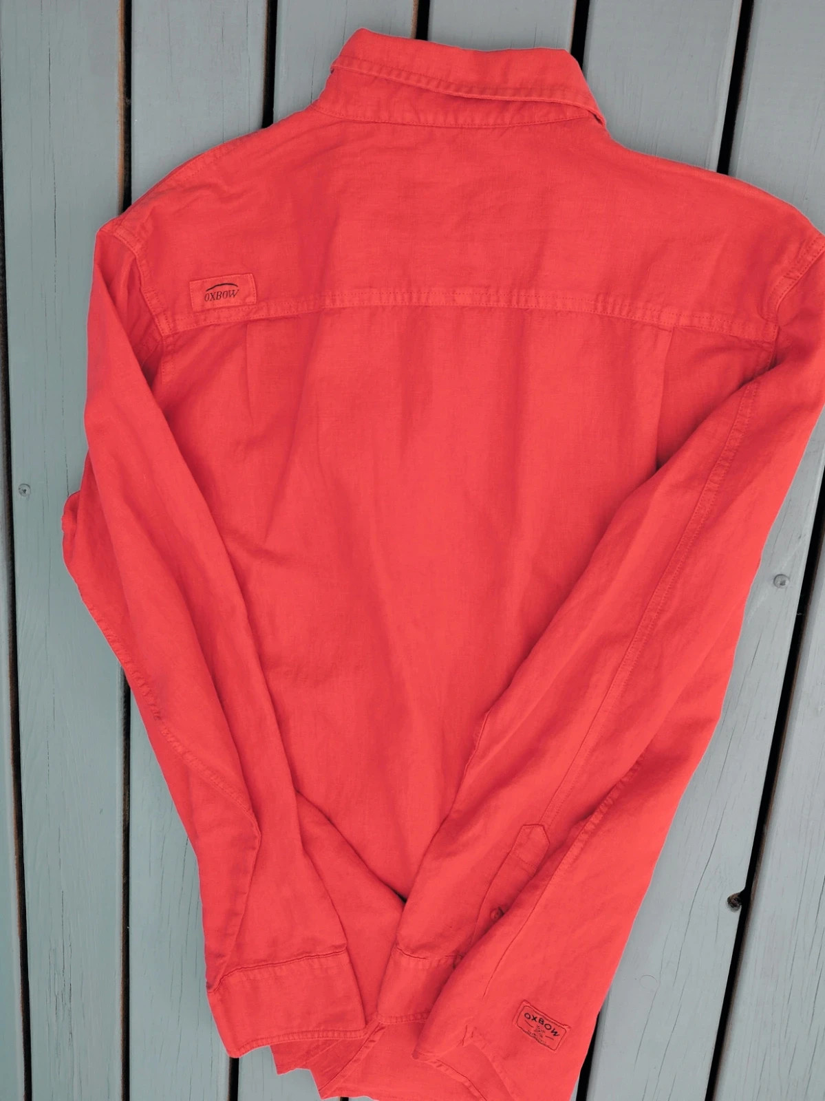 Y2k Chemise Oxbow Rose -Corail - Pur Coton - Taille – Oxbow – taille L 4