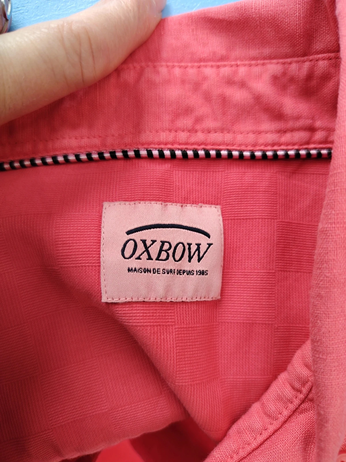 Y2k Chemise Oxbow Rose -Corail - Pur Coton - Taille – Oxbow – taille L 2