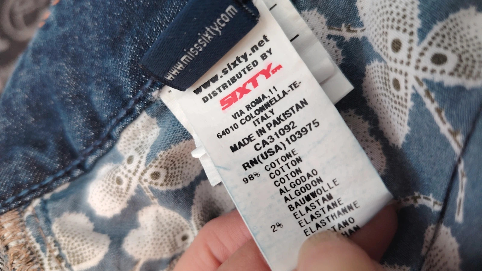 Jean Miss Sixty - Style Speed - Taille 38/40 – taille M / 38 / 10 4