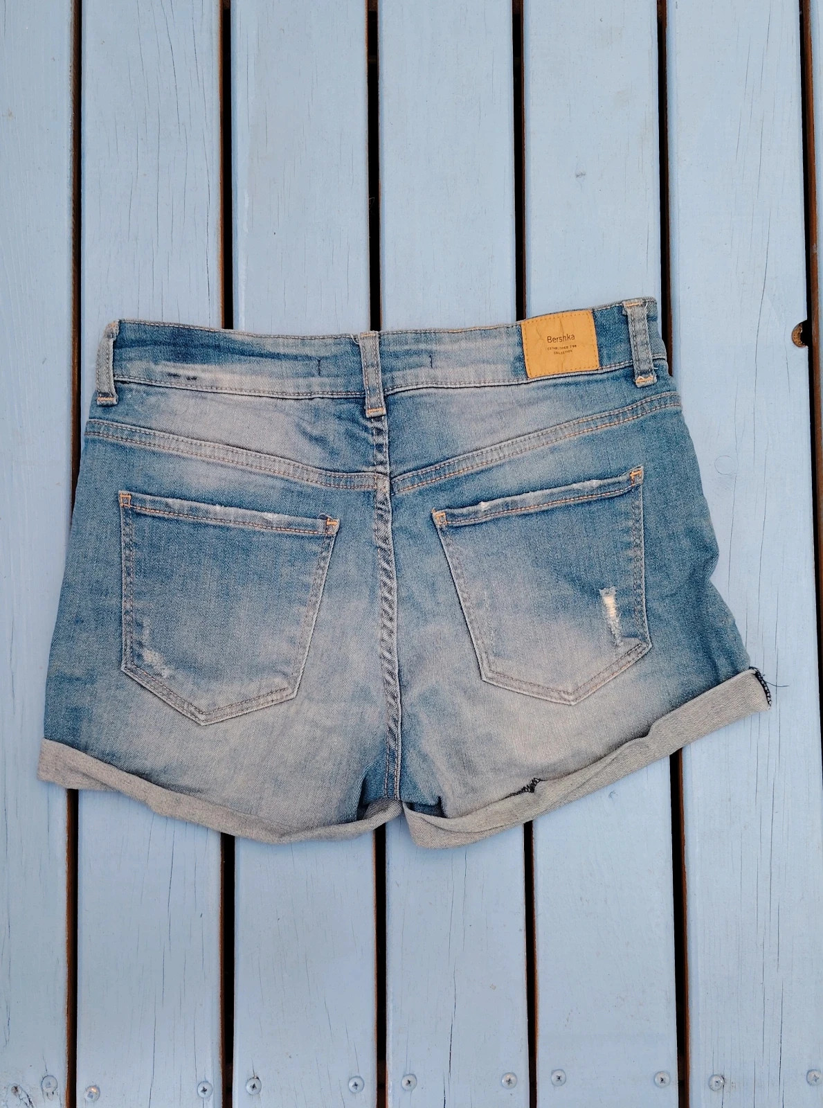 Short en jean Bershka bleu clair taille 36 (S) - Très bon état – Bershka – taille S / 36 / 8 3