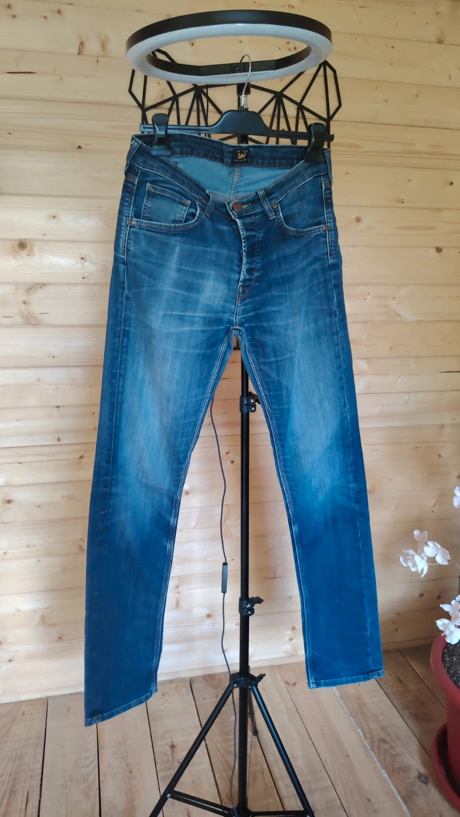Jean Lee Daren Regular Slim homme ou femme - Braguette Boutons - Taille W31 L34 - Couleur bleue – Lee – taille XL 3