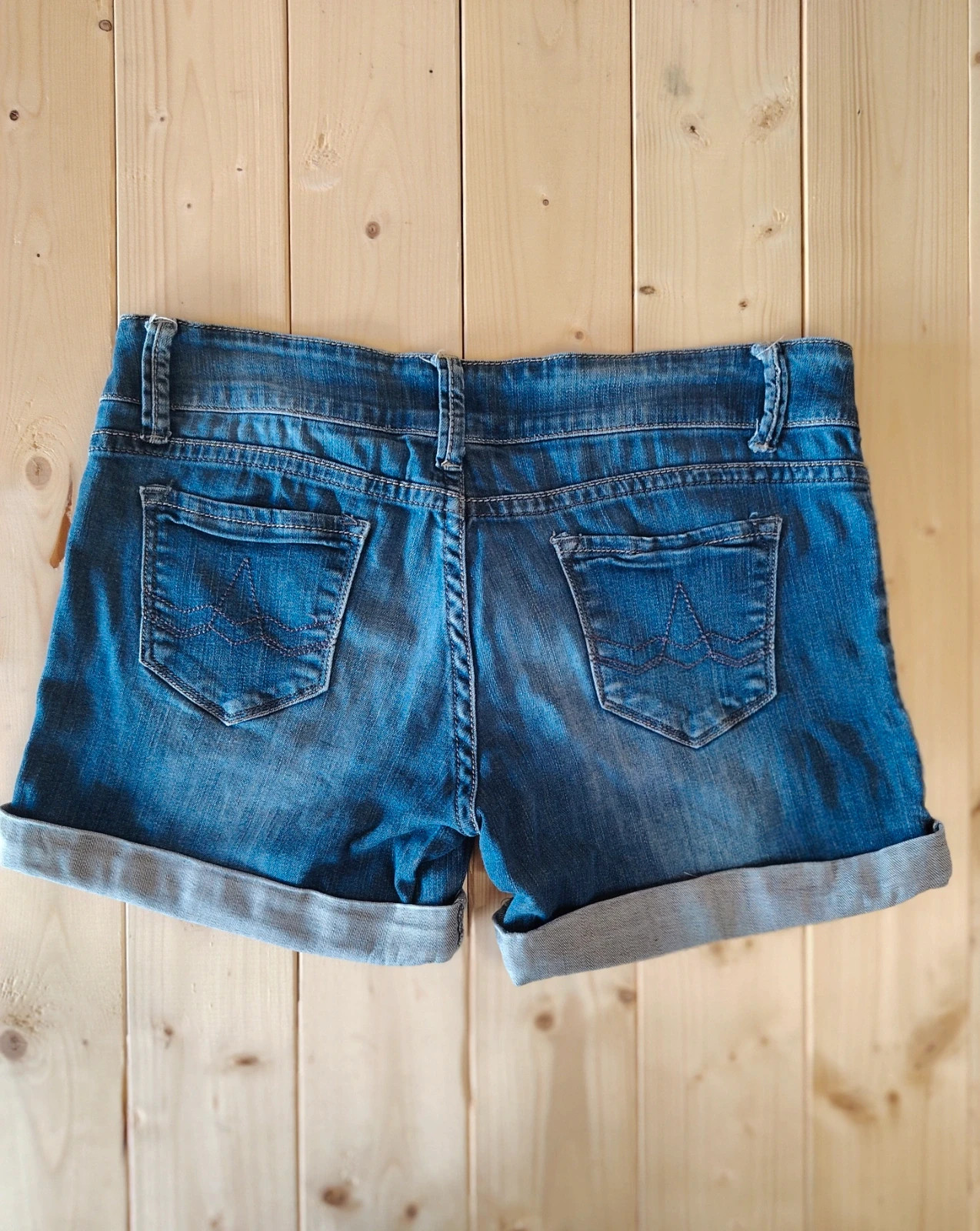 Y2k Short en Jean Revers - Délavé - Taille 40/L - Bon État – Revers Jeans – taille L / 40 / 12 4