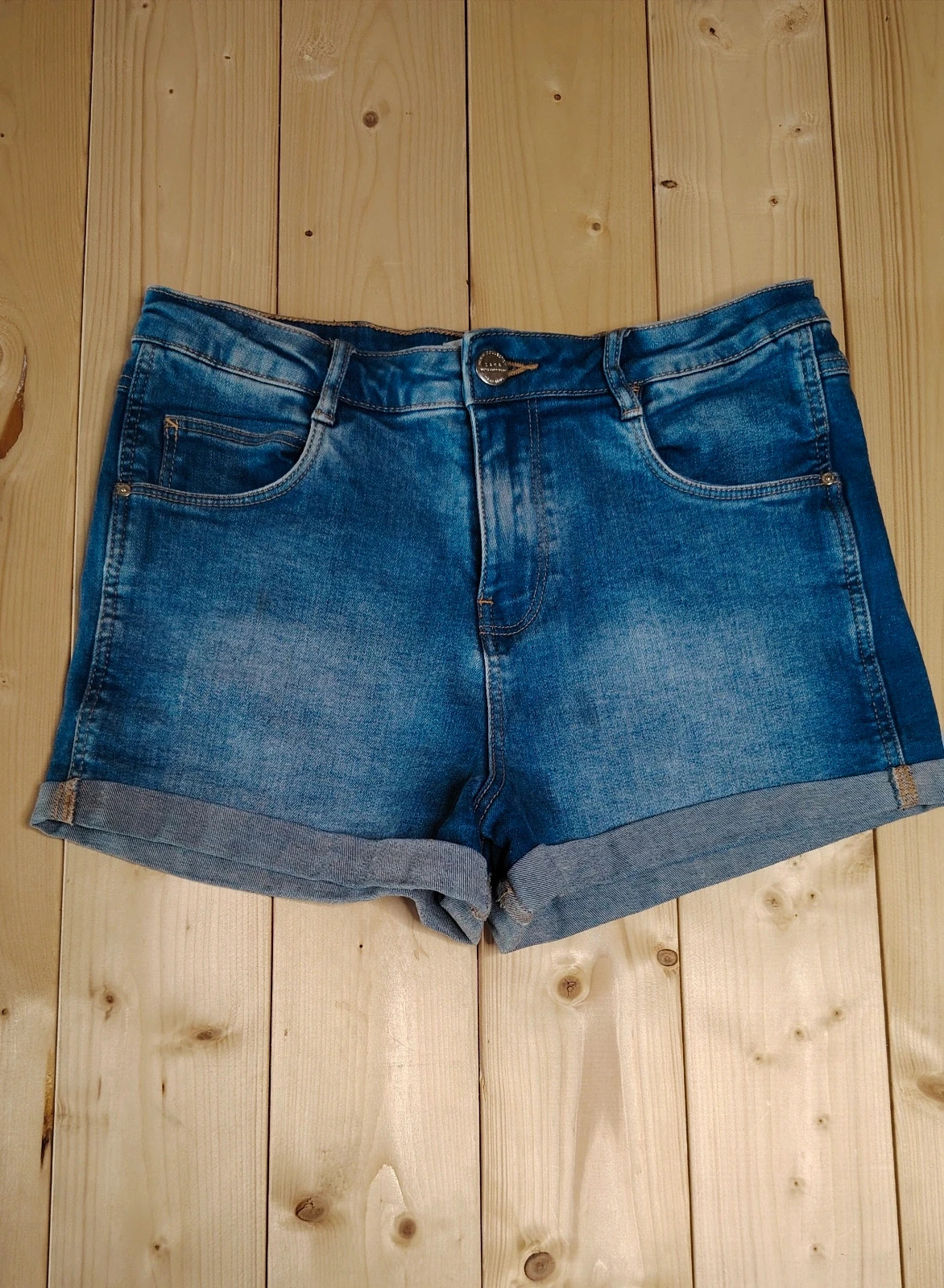 Y2k - Short en jean Zara - Bleu brut - Taille 36 – Zara – taille S / 36 / 8 5
