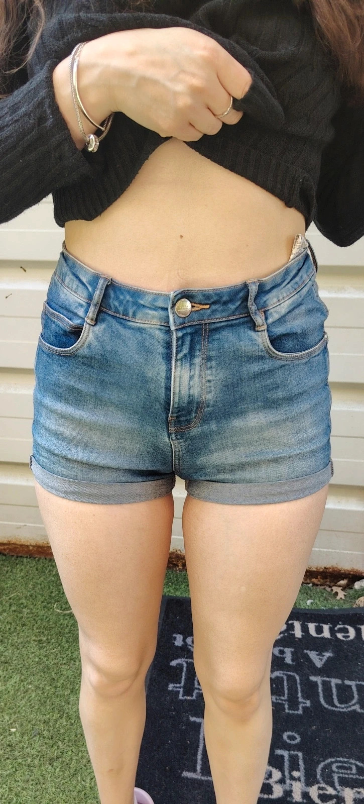 Y2k - Short en jean Zara - Bleu brut - Taille 36 – Zara – taille S / 36 / 8