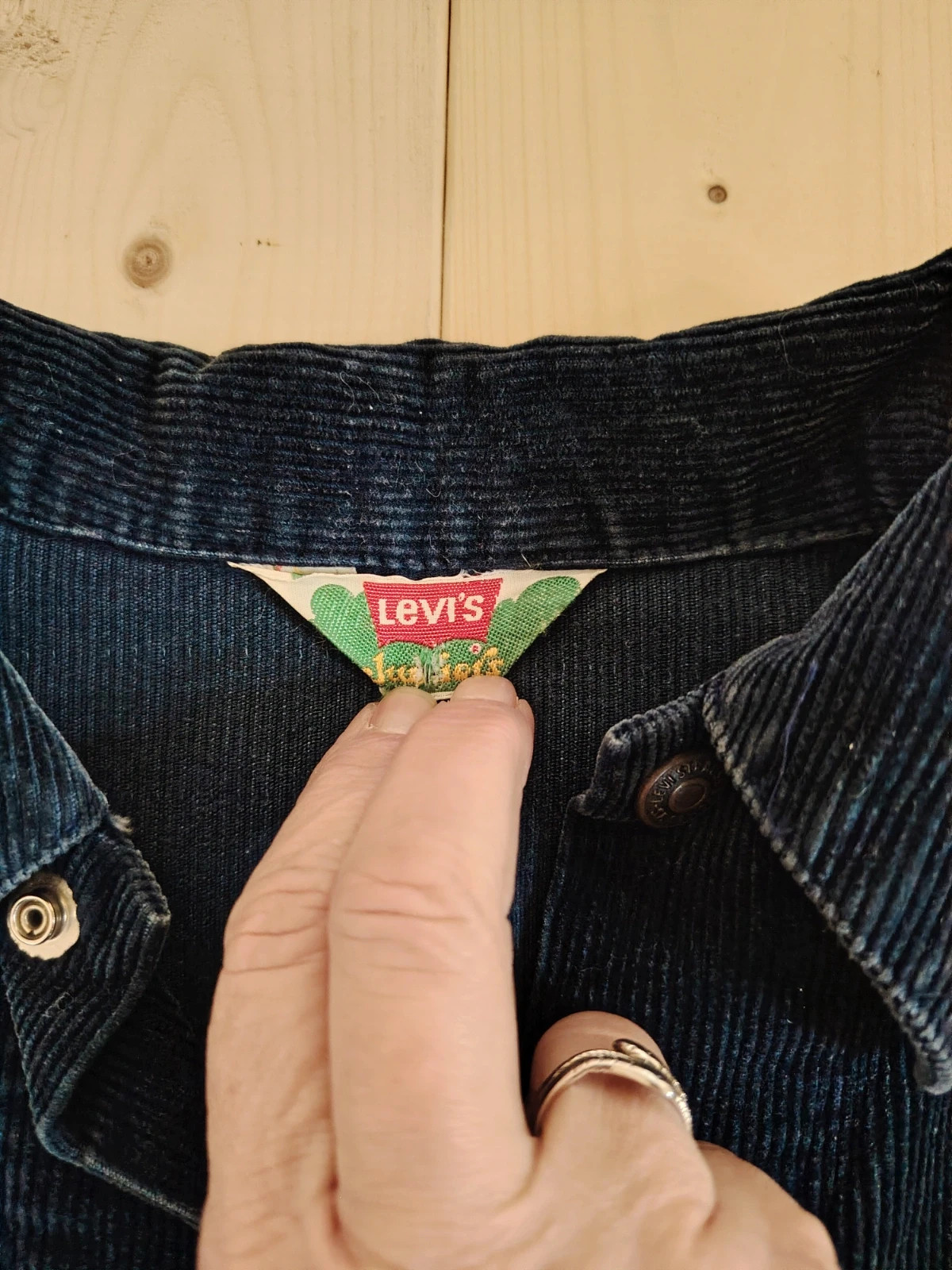 Levi's Petit blouson velours y2k vintage bleu femme ou jeune fille – Levi's – taille XS / 34 / 6 5