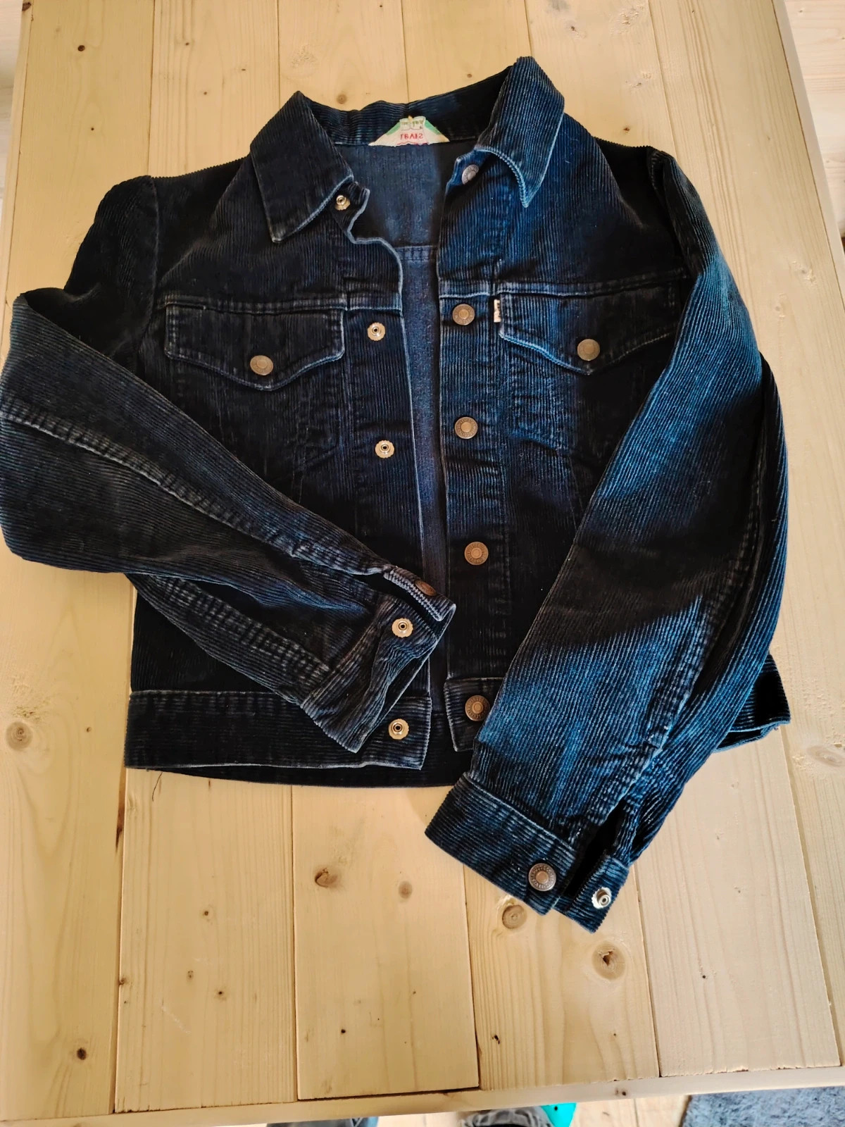 Levi's Petit blouson velours y2k vintage bleu femme ou jeune fille – Levi's – taille XS / 34 / 6 2