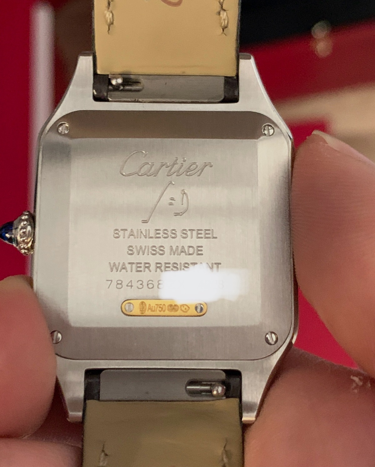 Cartier Santos-Dumont W2SA0036 – montre homme – écrin & coffret – Cartier – taille Taille unique 8
