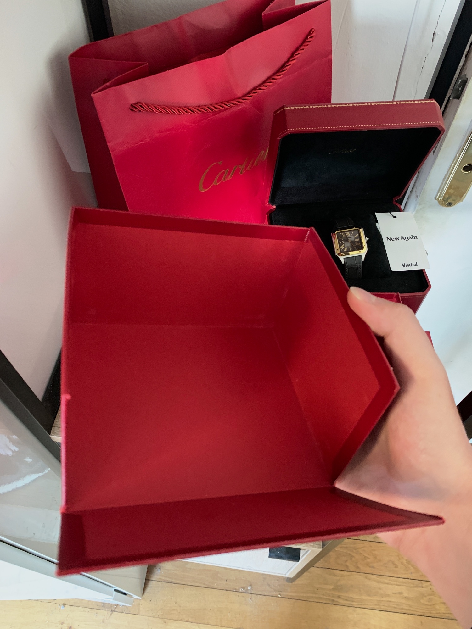 Cartier Santos-Dumont W2SA0036 – montre homme – écrin & coffret – Cartier – taille Taille unique 2