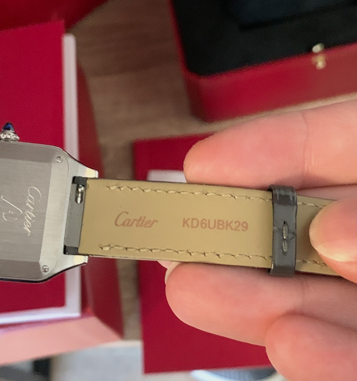Cartier Santos-Dumont W2SA0036 – montre homme – écrin & coffret – Cartier – taille Taille unique 9