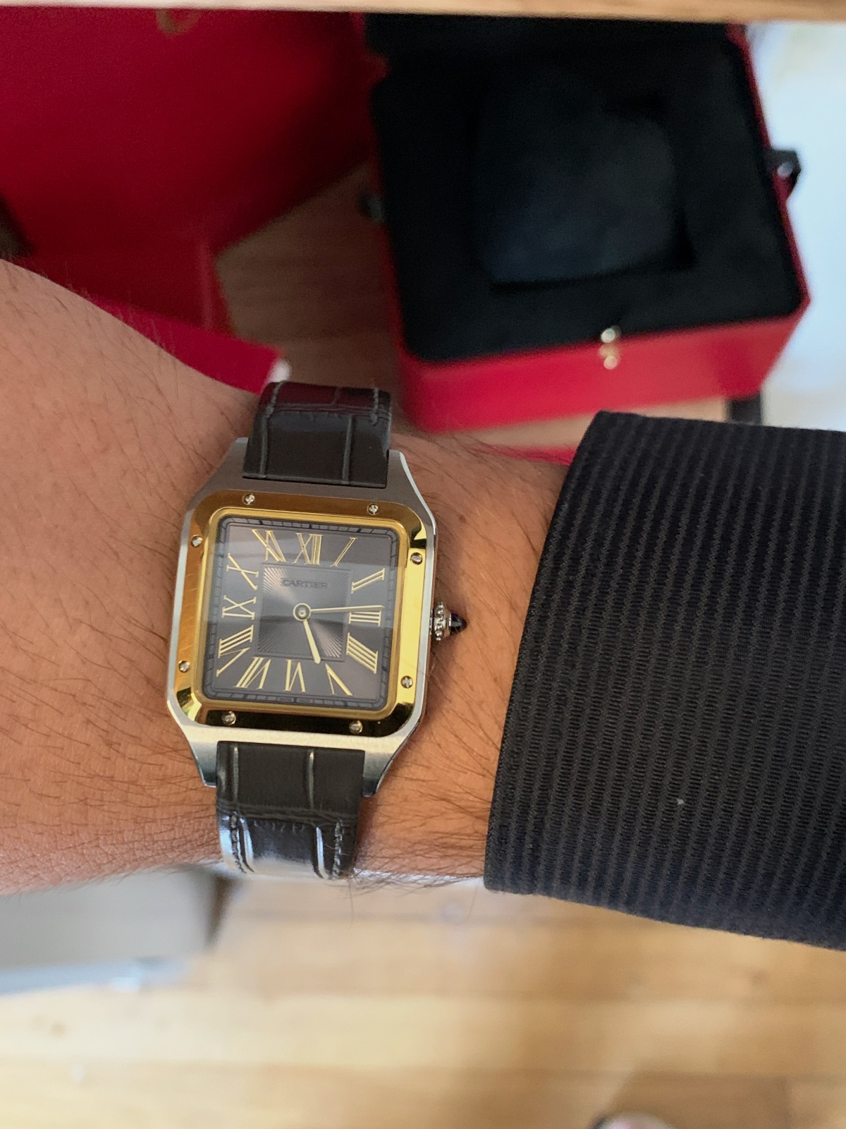 Cartier Santos-Dumont W2SA0036 – montre homme – écrin & coffret – Cartier – taille Taille unique 7