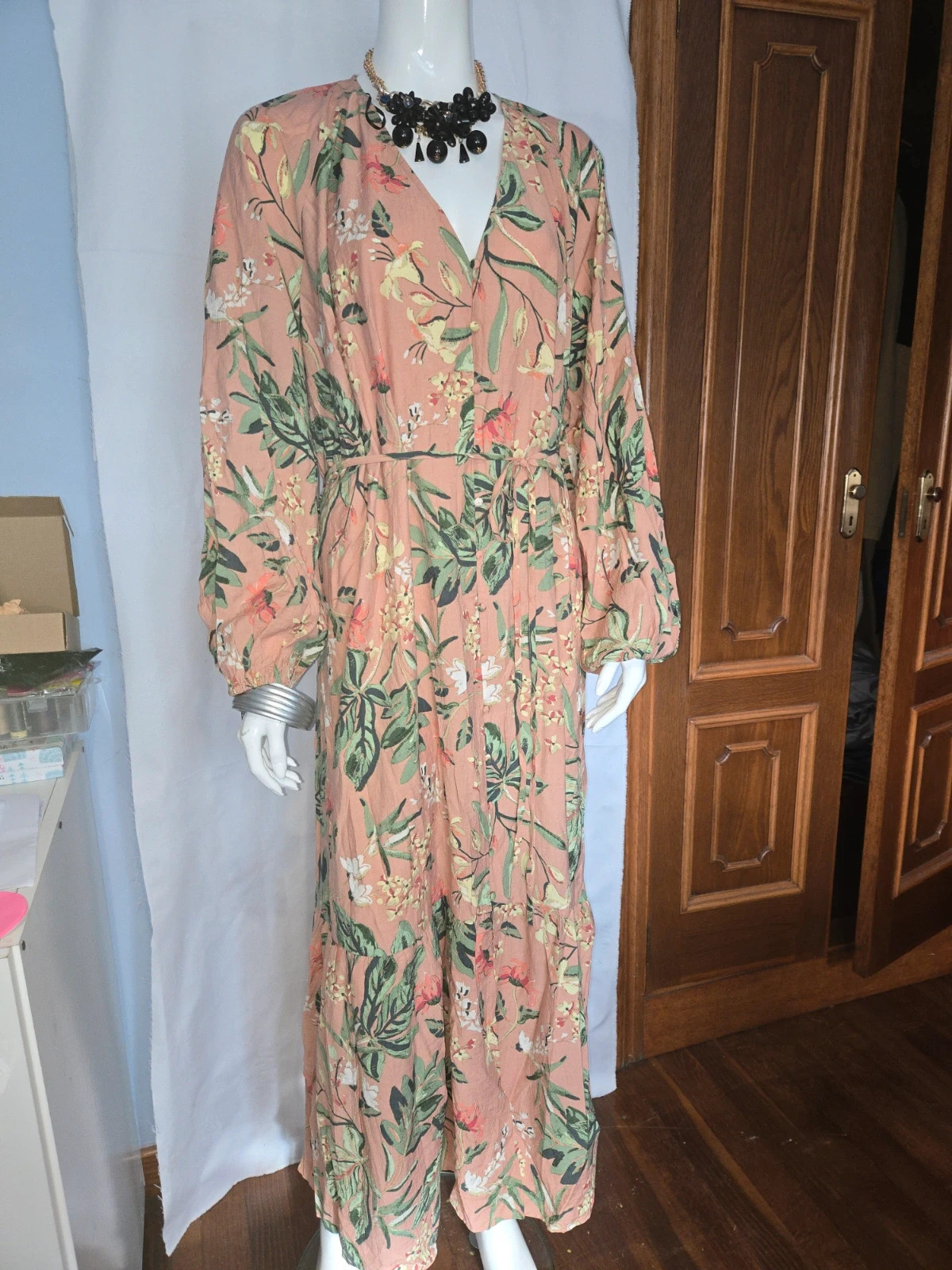 Vestido Maxi (oversize)Estampado Floral - H&M (Talla XL) – H&M – taille XL / 42 / 14