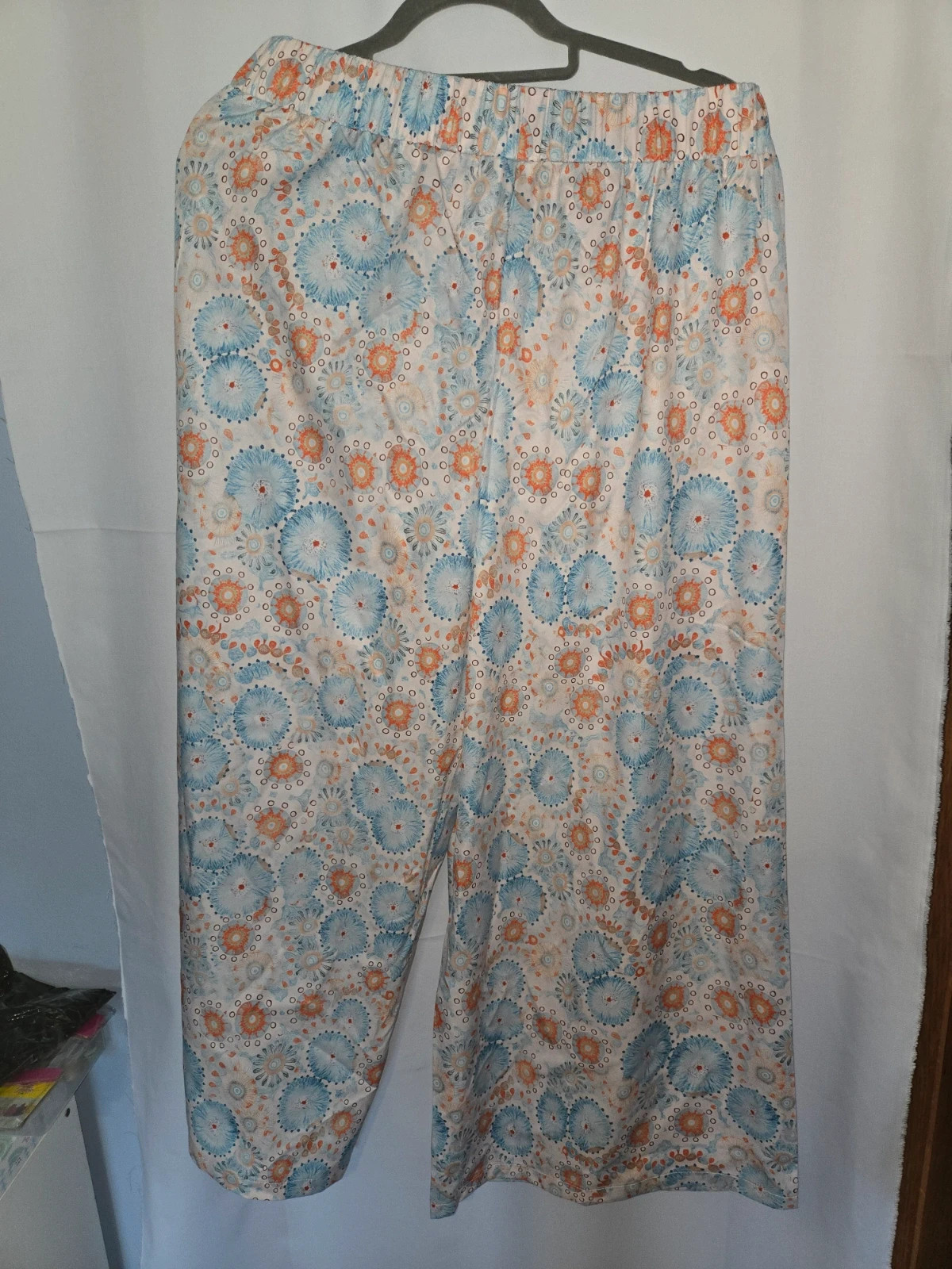 Pantalón ancho fluido estampado – Talla XL – Local – taille XL / 42 / 14 2