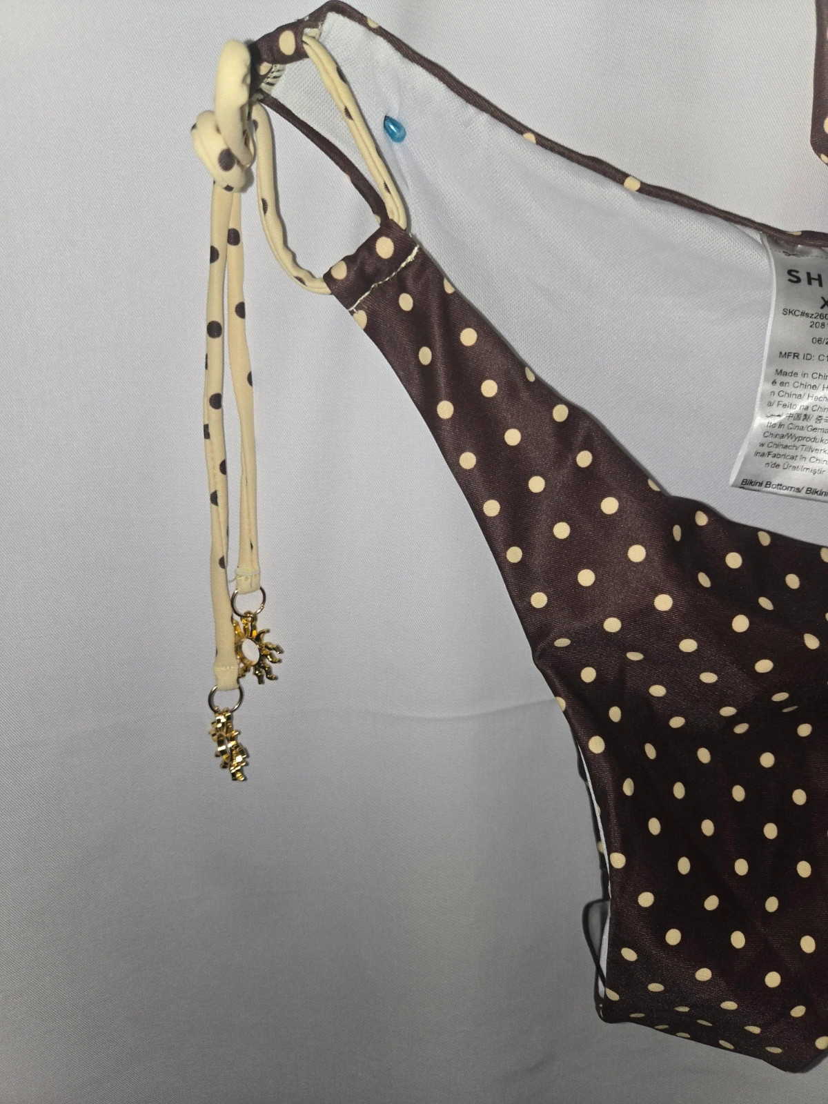 Bikini Marrón y Amarillo Pastel Lunares - Talla XL – Shein – taille XL / 42 / 14 2