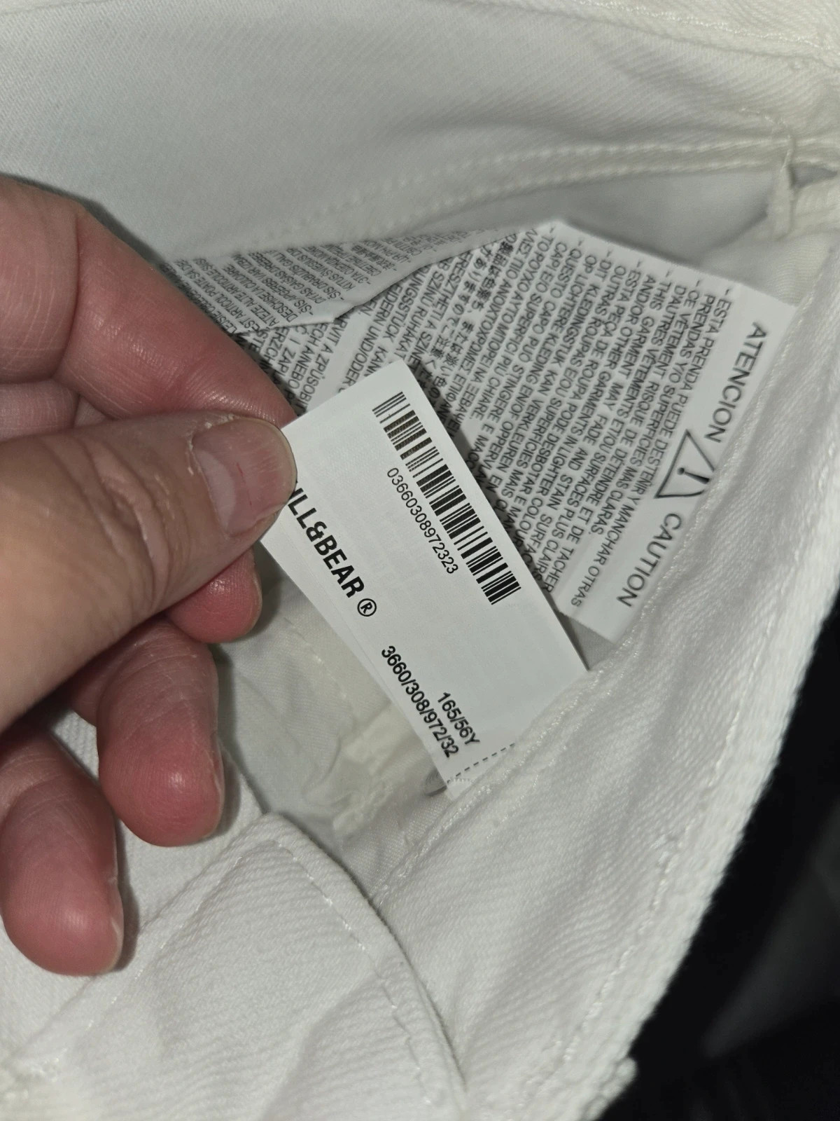 Vaqueros blancos rectos de tiro alto - Talla 32 – Pull & Bear – taille XXS / 32 / 4 5