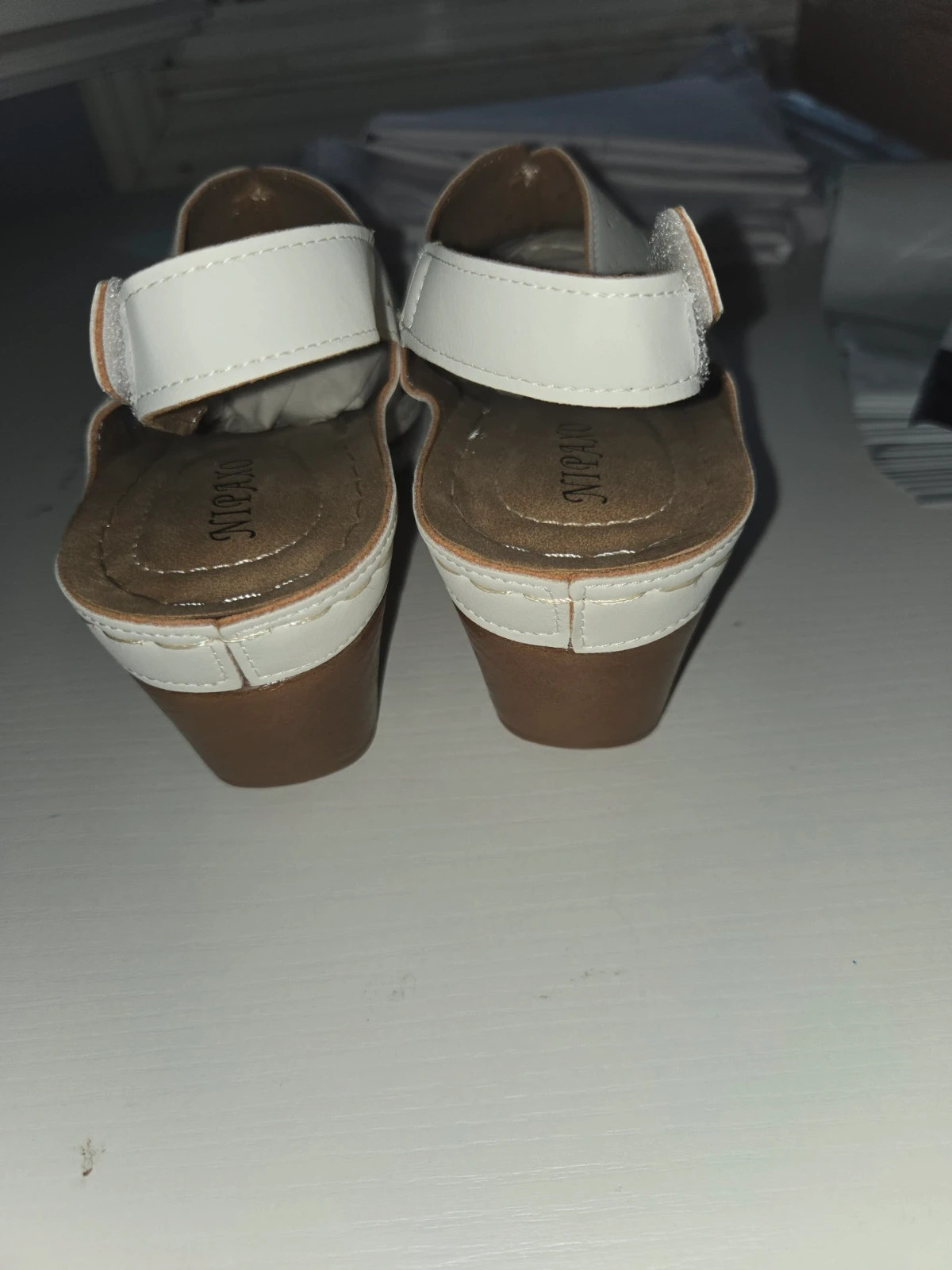 Sandalias de cuña blancas caladas - Talla 38 – nipaxo – taille 38 4
