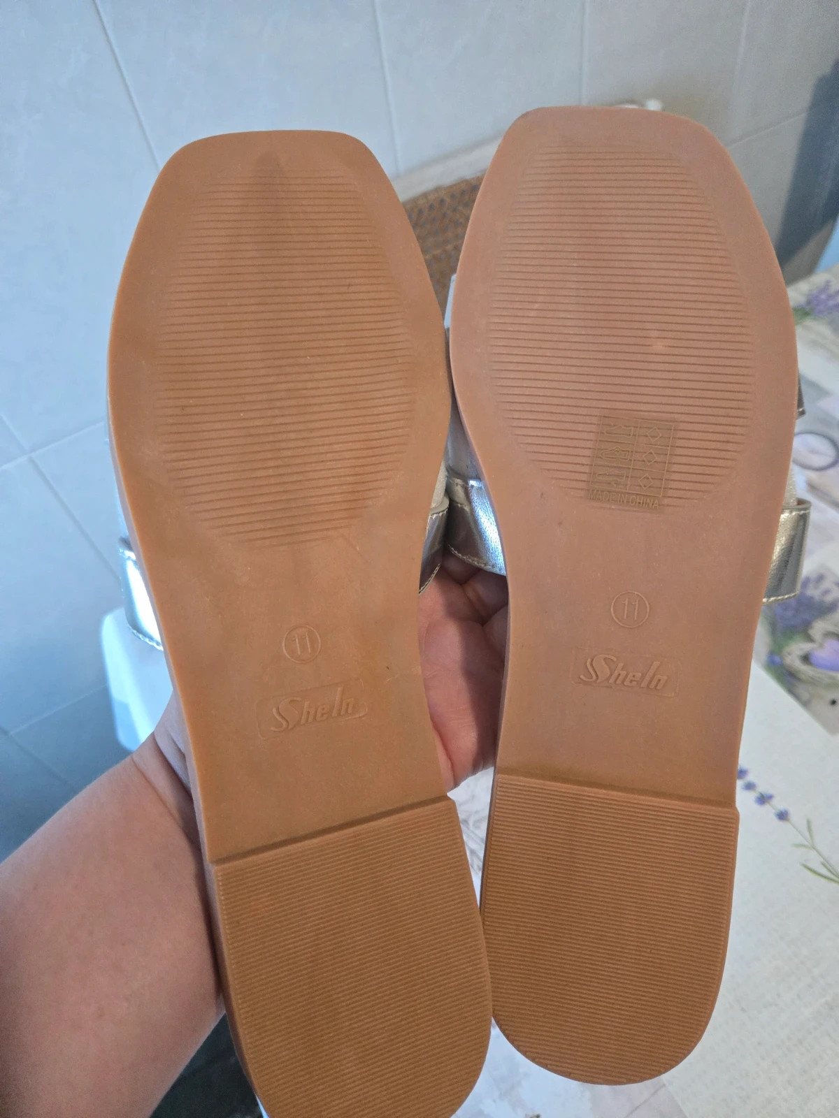 Sandalias palas plateadas- Talla 42 – Shein – taille 42 4