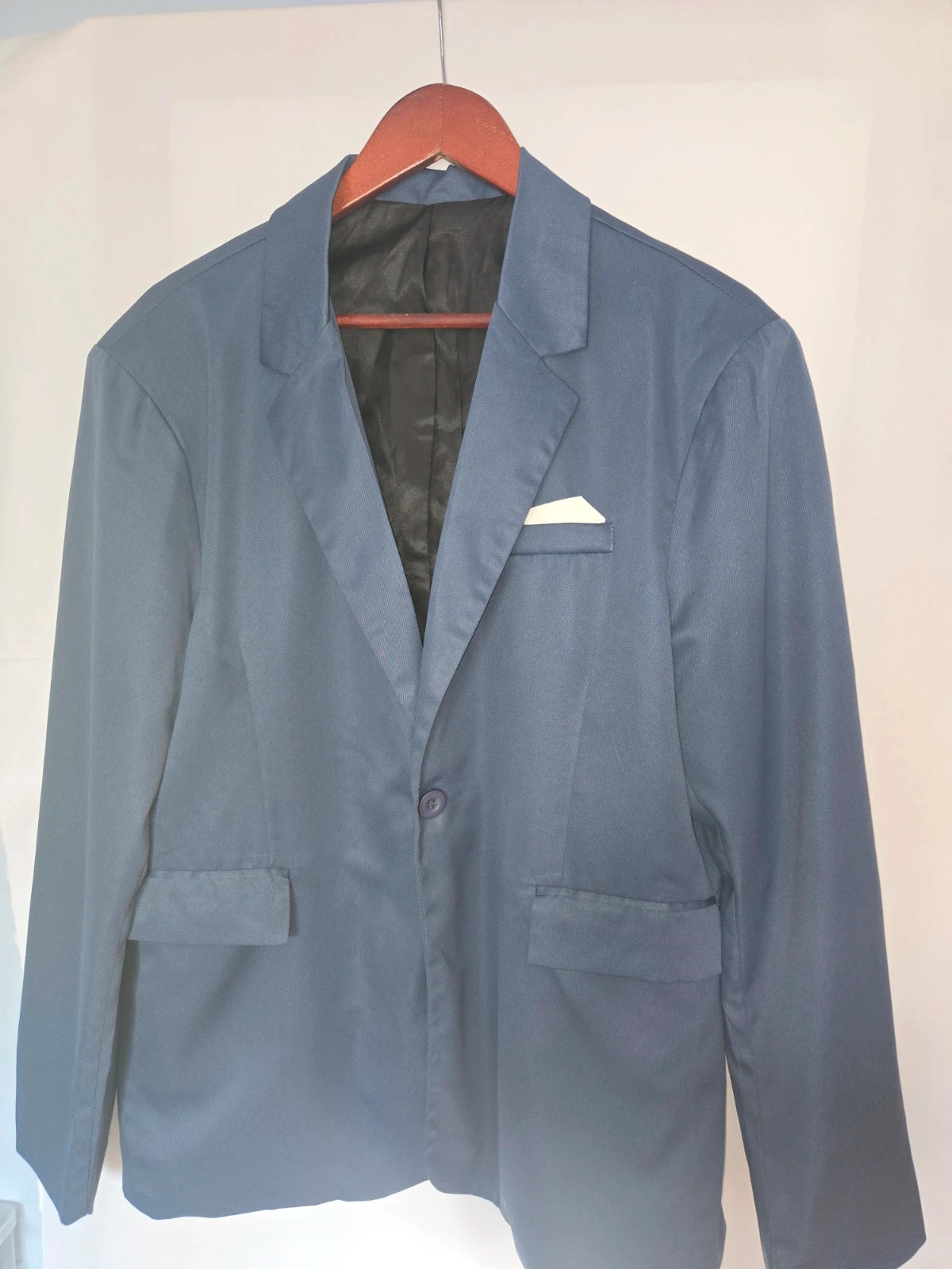 Traje azul de dos piezas (Chaqueta + Pantalón recto) - Talla XL – Manfinity – taille XL 3
