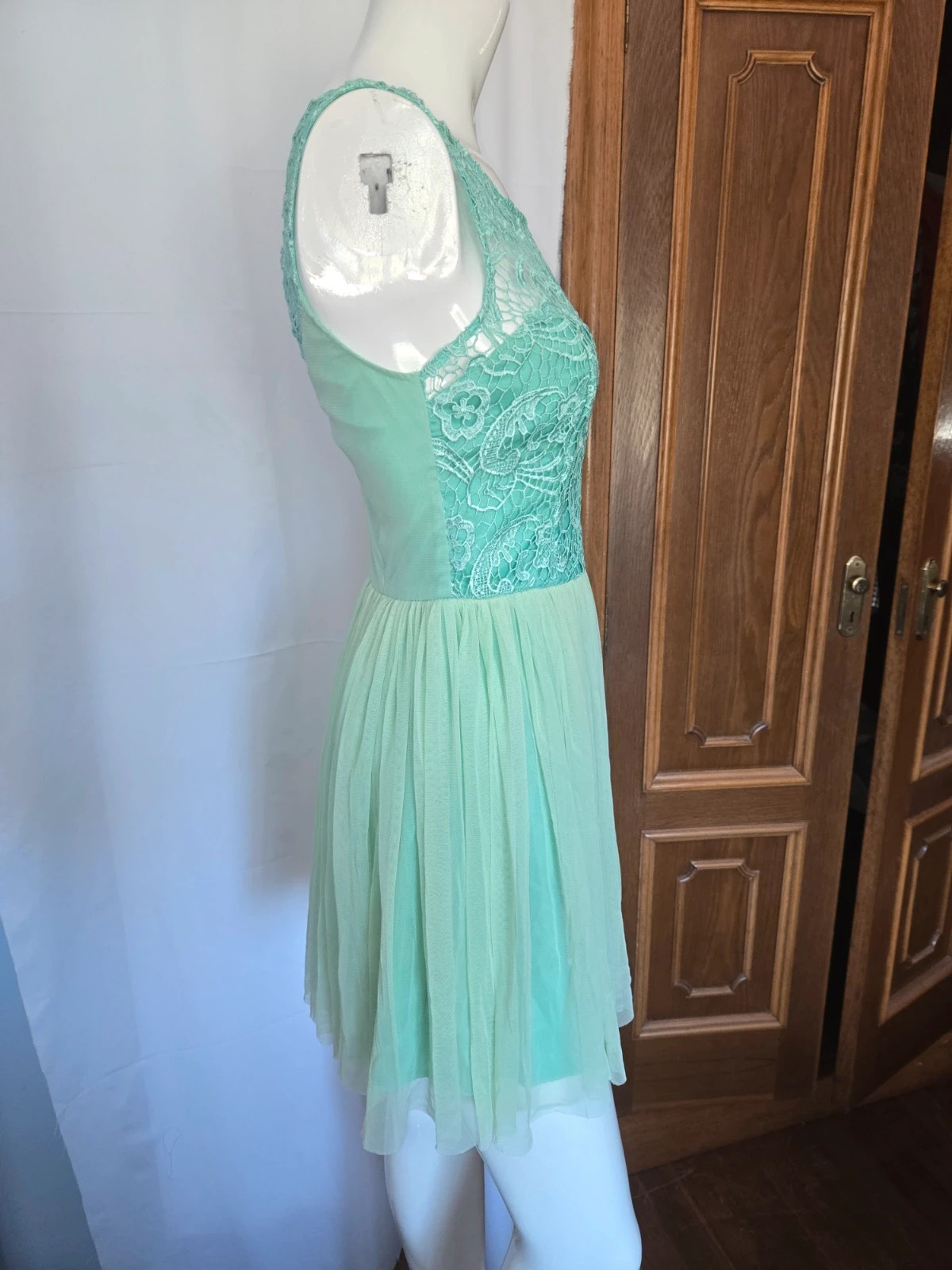 Vestido cóctel encaje y tul Lipsy London – Talla 34 – Lipsy – taille XS / 34 / 6 2
