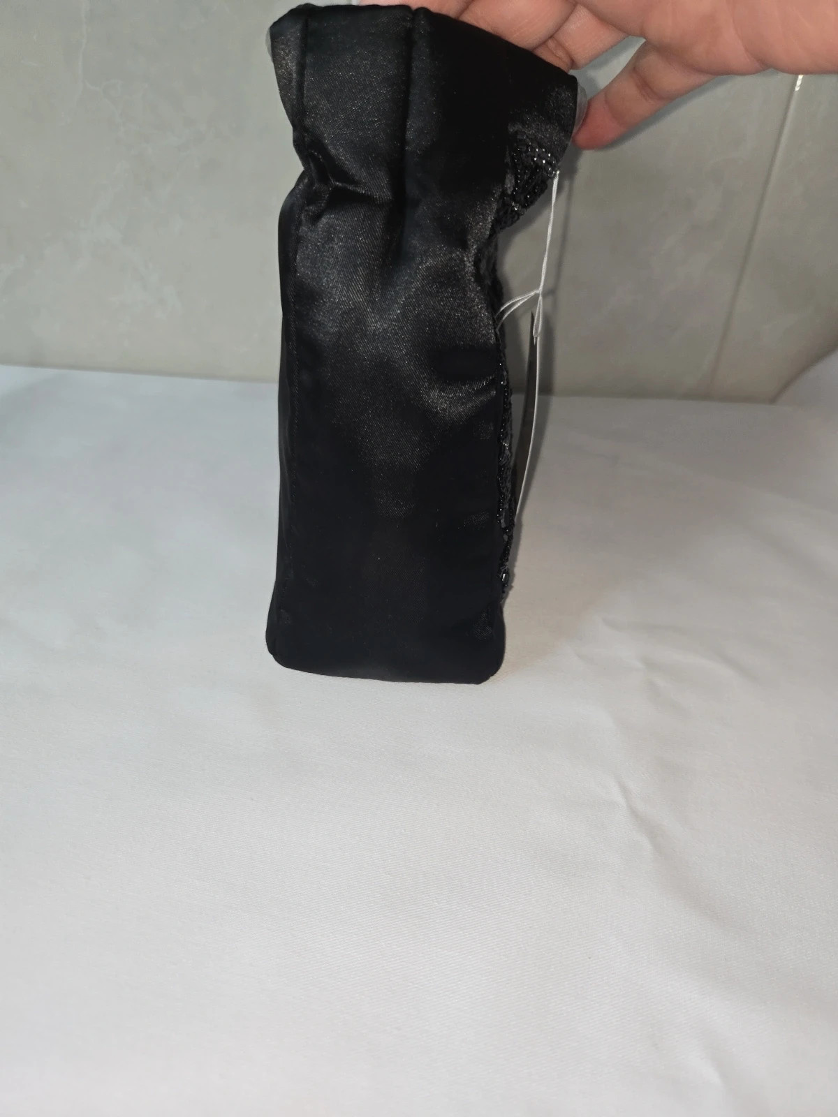 Bolso de fiesta Menbur negro con pedrería y abalorios / Clutch elegante – Menbur 3