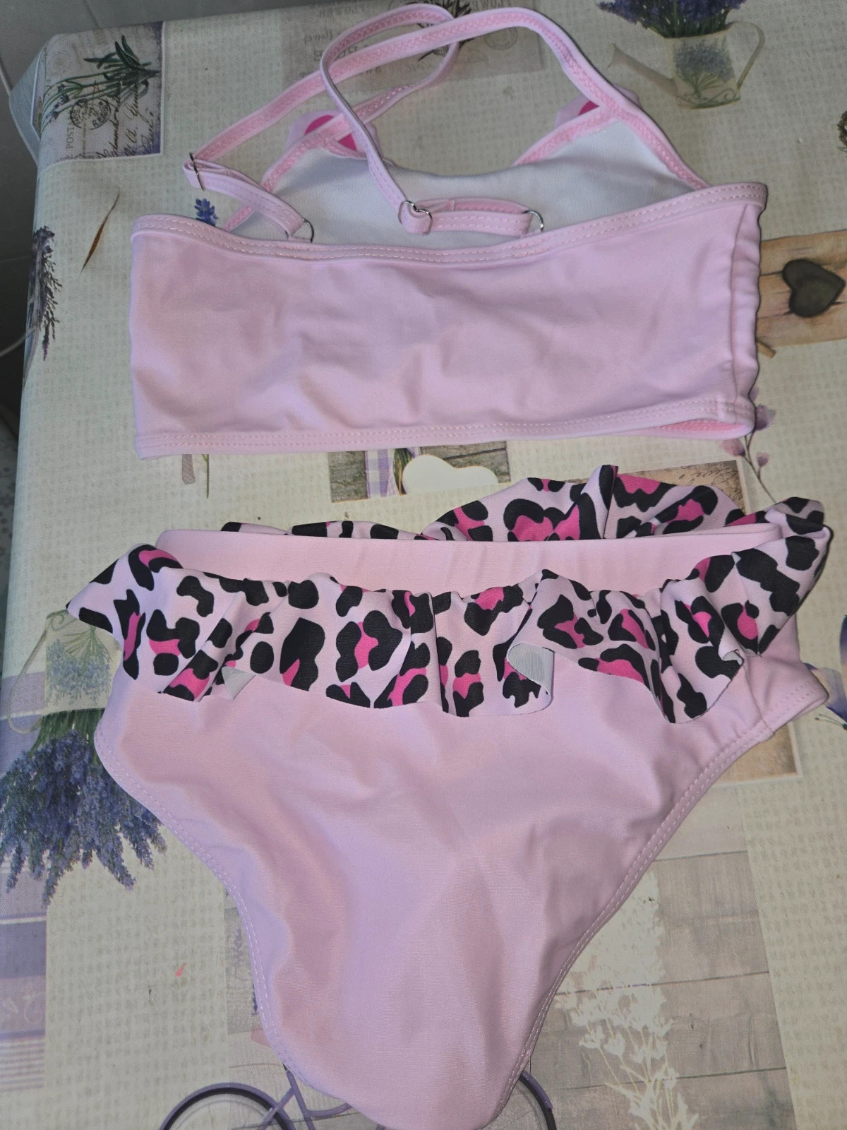 Bikini rosa gato y leopardo - Talla 5 años – Shein – taille 5 ans / 110 cm 2