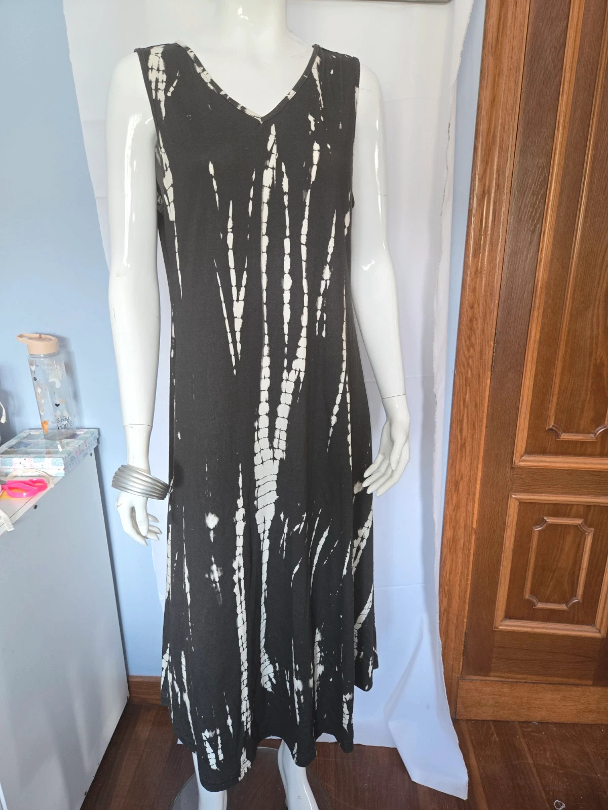 Vestido boho chic/Talla L negro y blanco – Shein – taille L / 40 / 12