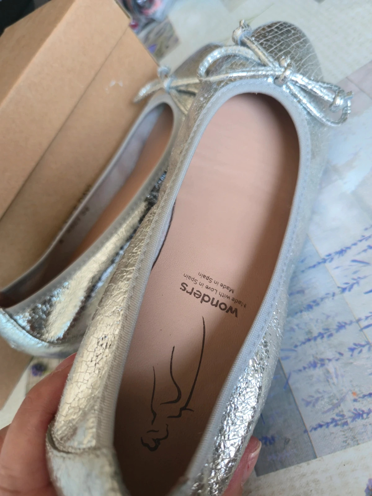 Bailarinas Wonders Plata Talla 36 – Wonders – taille 36 3