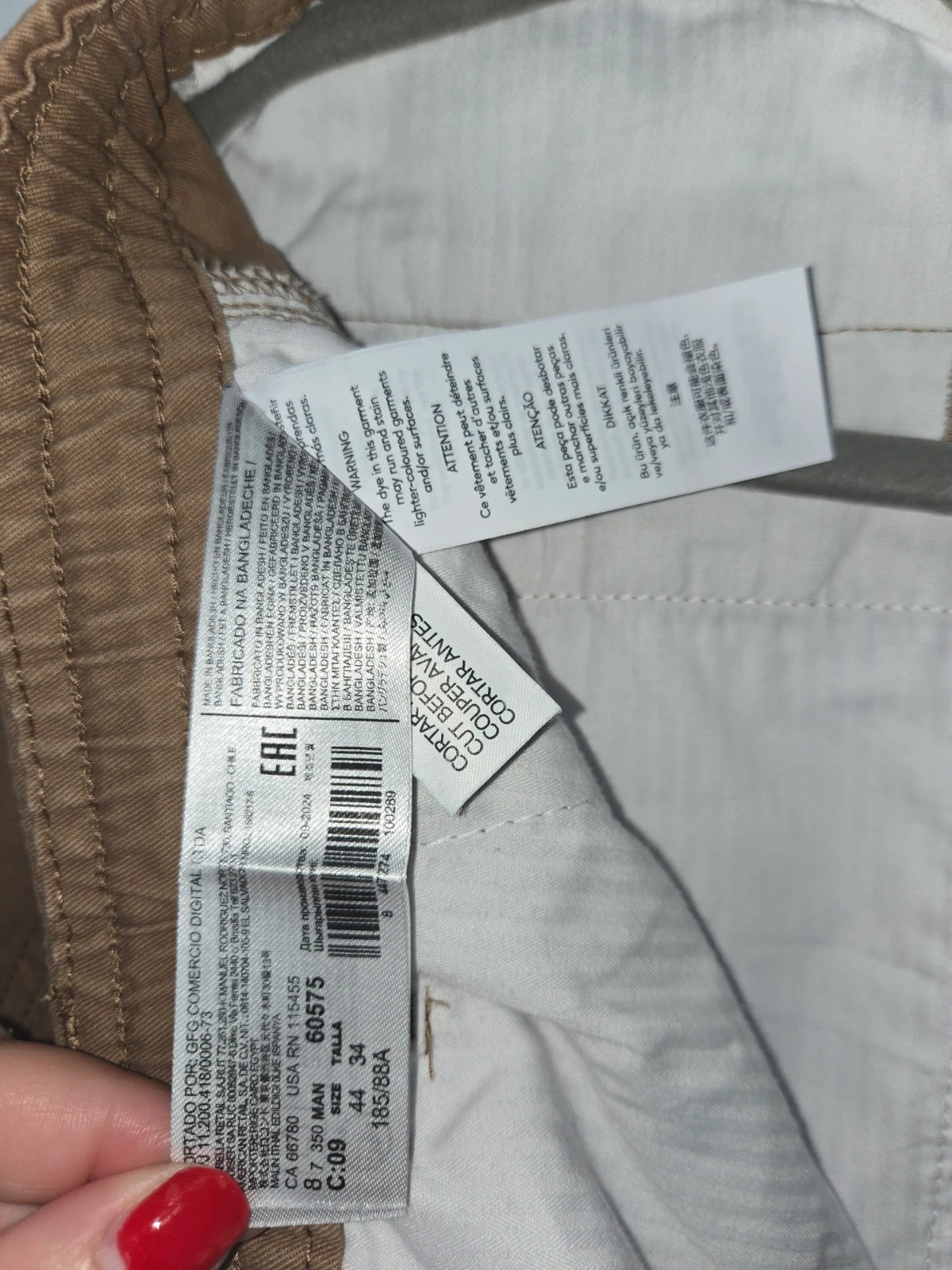 Pantalón chino regular fit Mango Man - Talla 44 – Mango – taille W34 | FR 44 5