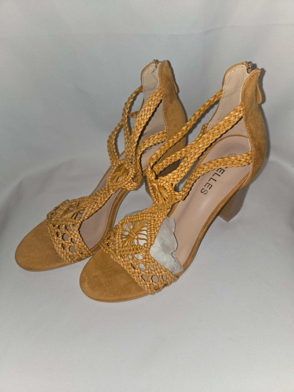 Sandalias trezadas camel talla 38 – Belles – taille 38 3