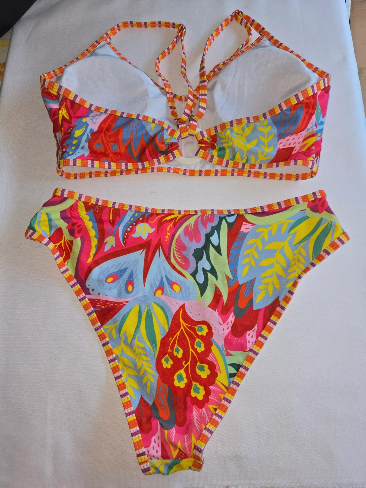 Bikini Estampado Tropical - Multicolor talla M – Shein – taille M / 38 / 10 2