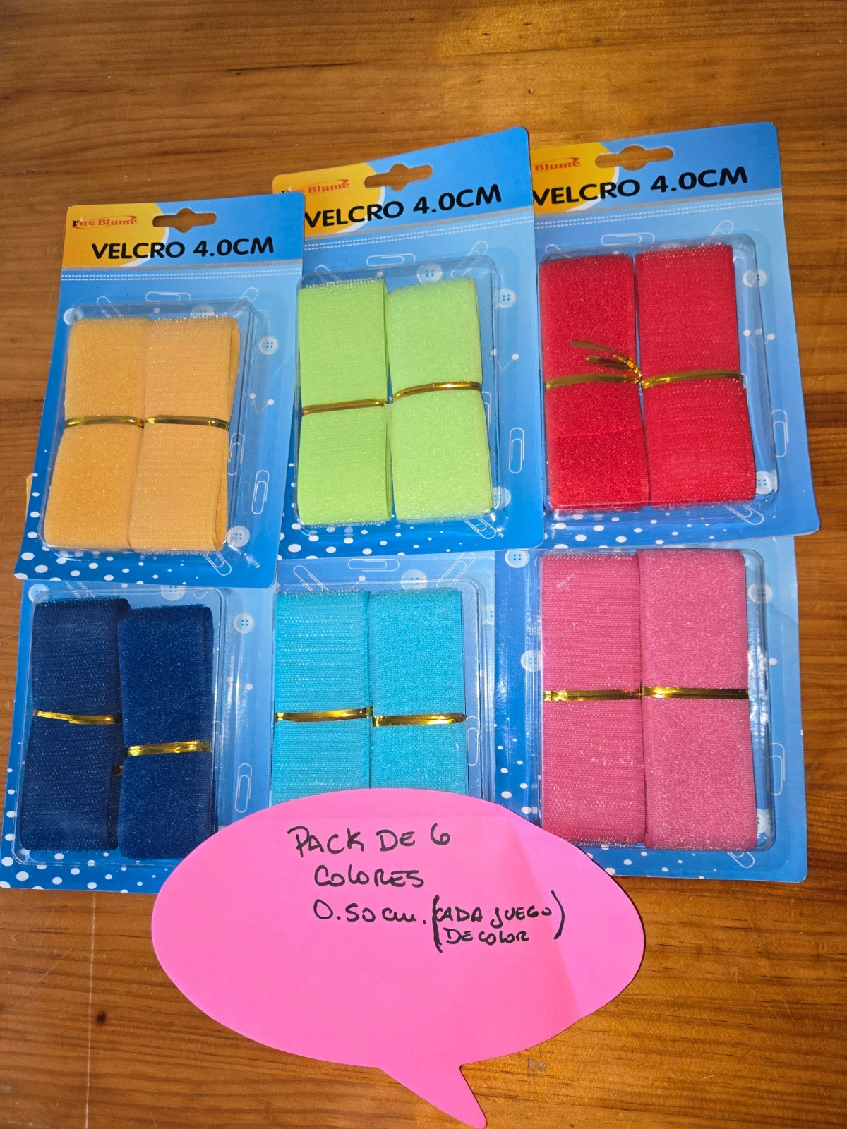 Velcro para coser (4.0 cm de ancho) – Fire Blume