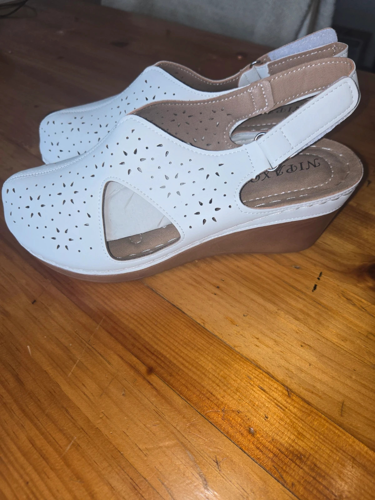 Sandalias de cuña blancas - Talla 38 – nipaxo – taille 38 3