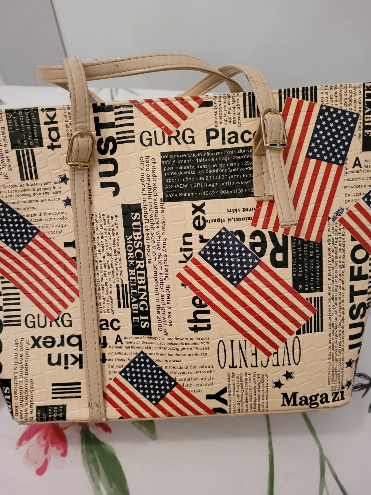 Grand sac neuf motIf USA