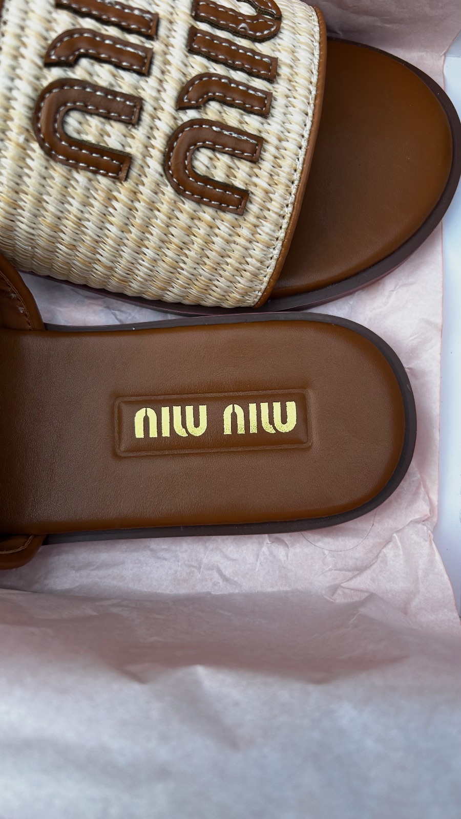 Claquette miu miu – miu miu – taille EU 39 4